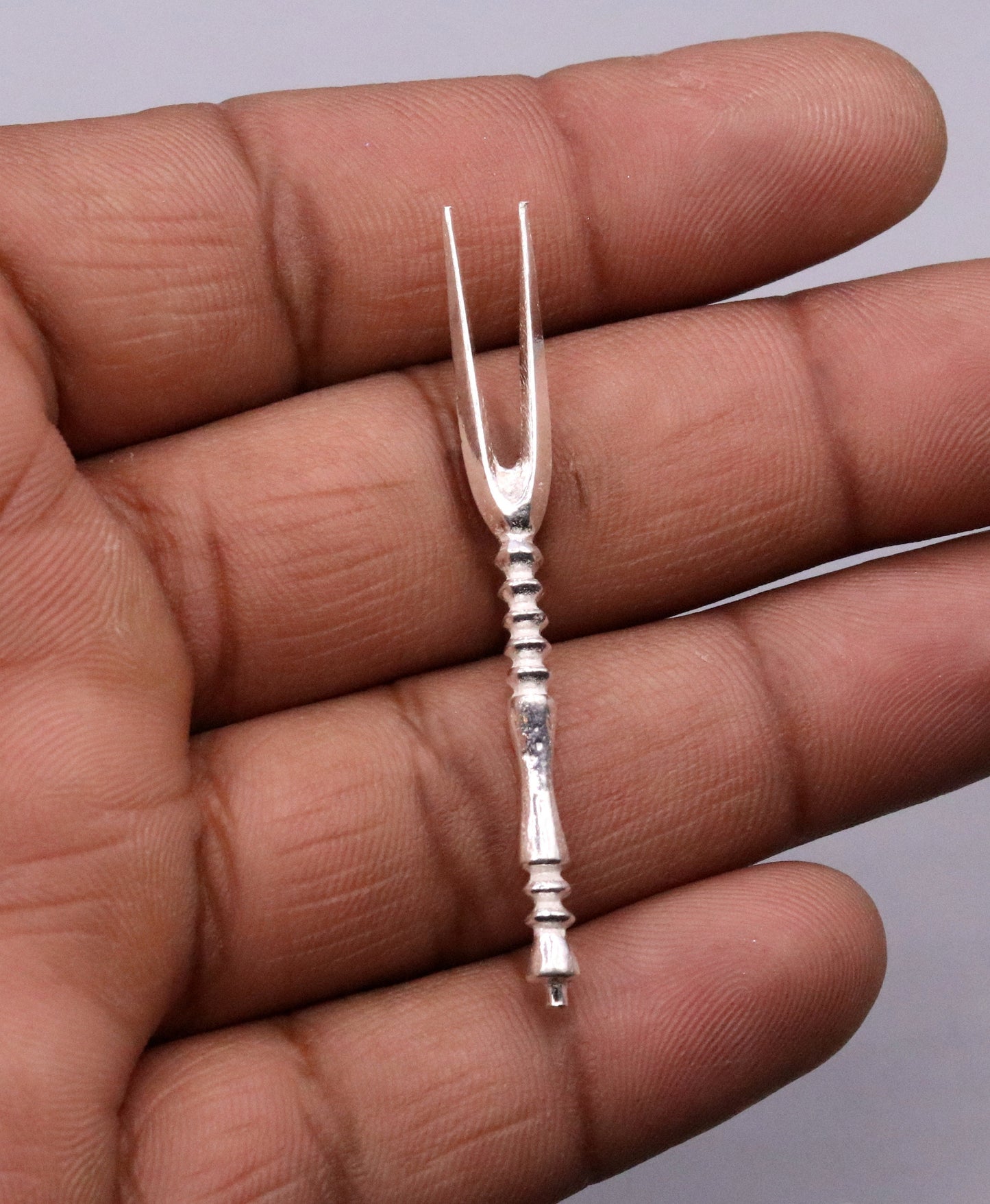 handmade solid silver chopsticks / knife and fork snack fruit food fork excellent hand crafted design daily use spoon03 - TRIBAL ORNAMENTS