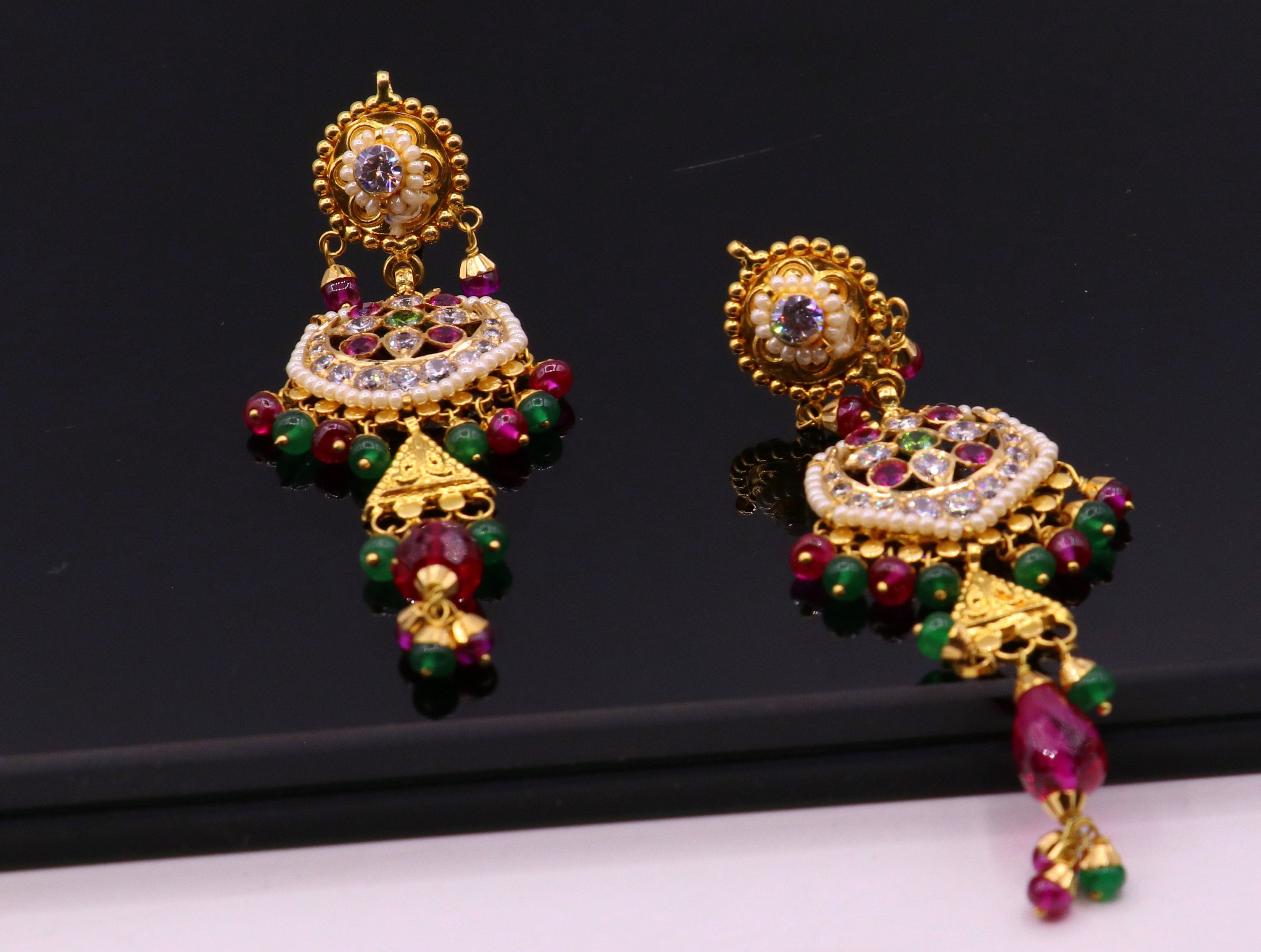 Latest Bridal Gold Earrings Designs Huge Collections With Weight And Price  / Beautiful Gold Earrings - YouTube