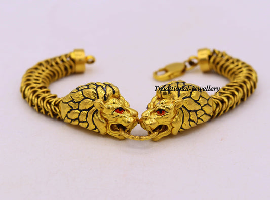 Genuine 22kt Yellow Gold Handmade Solid Gold Bar Royal Nawabi -   Mens gold  bracelets, Man gold bracelet design, Mens bracelet gold jewelry