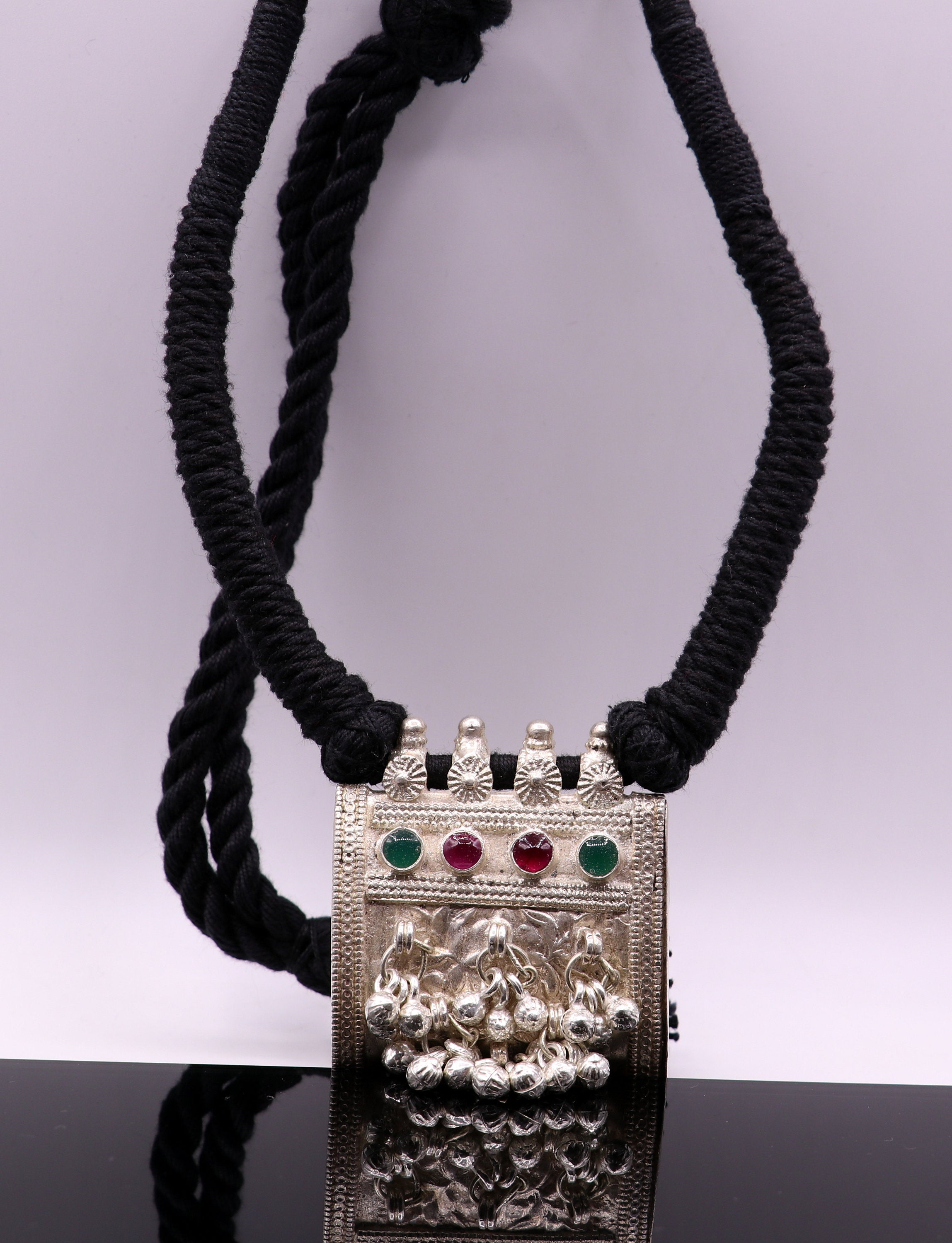 Pure Silver Antique Silver Flower Chokar Necklace – Joharcart