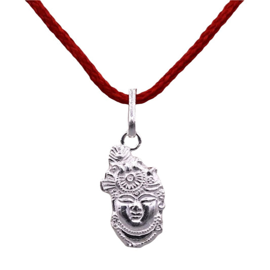 Solid silver handmade indian idol vishnu shreenathji pendant from rajasthan India god shree krishna pendant locket nsp03 - TRIBAL ORNAMENTS