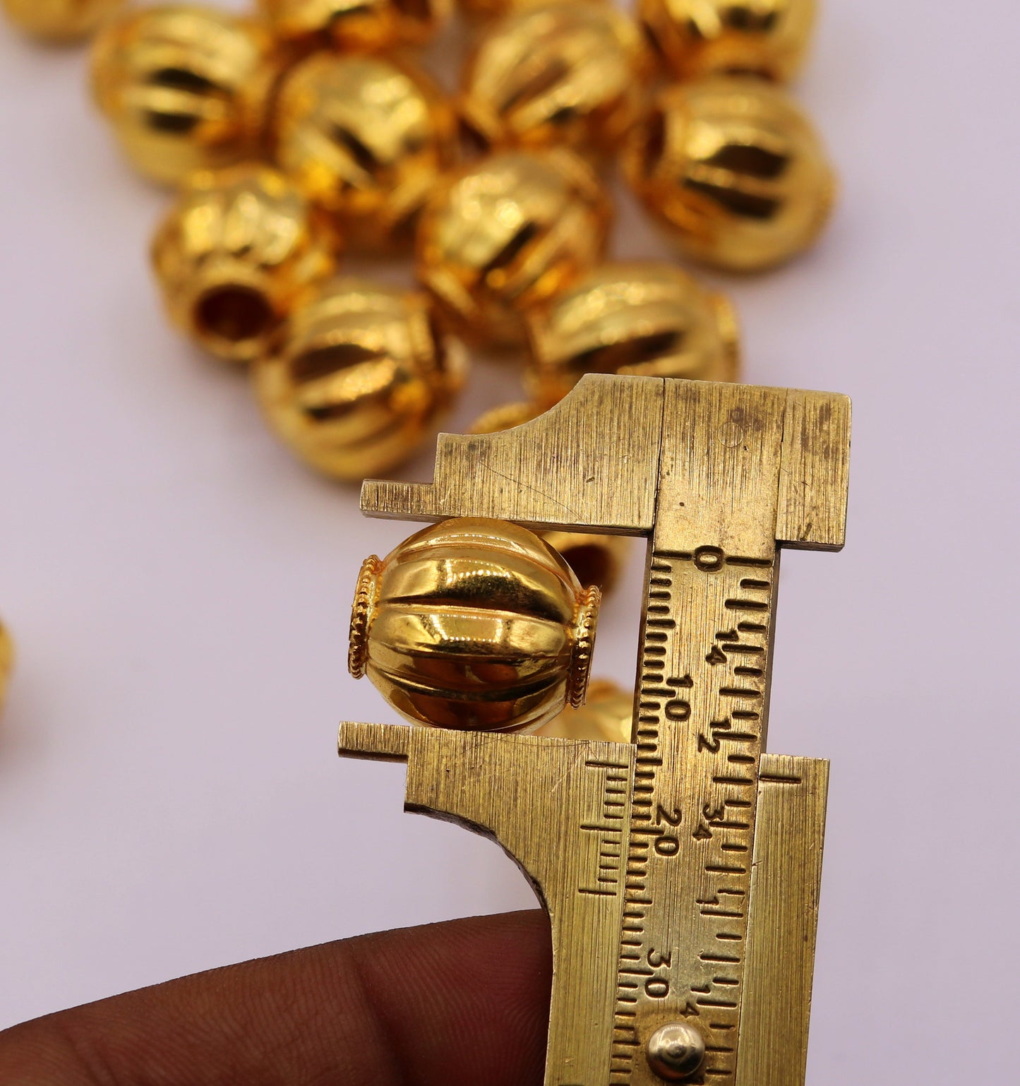 22kt yellow gold handmade antique design traditional jewelry making loose beads tribal jewelry bead07 - TRIBAL ORNAMENTS