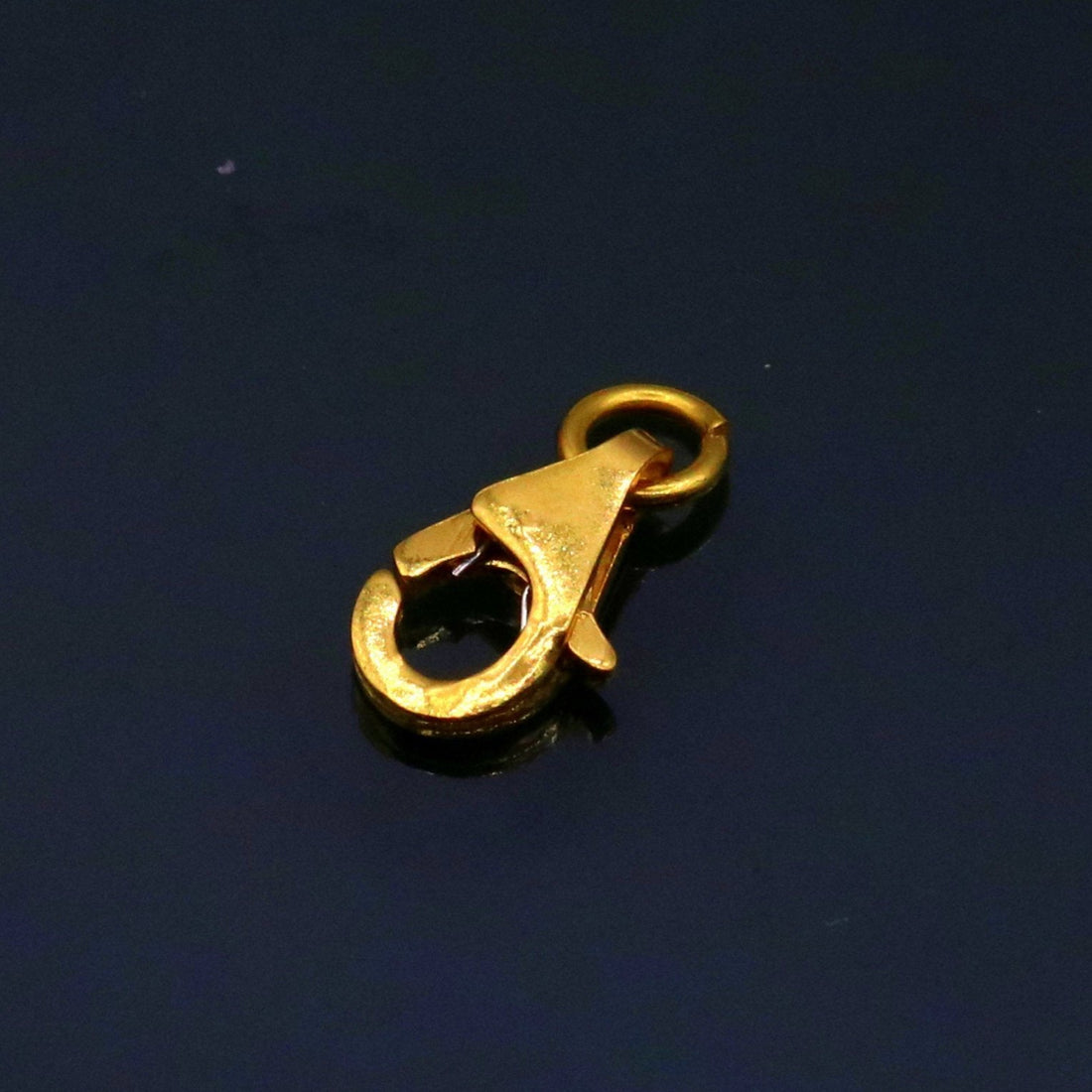 22kt yellow gold handmade excellent dolphin fish lock clasps closure for chain or bracelet for making jewelry - TRIBAL ORNAMENTS