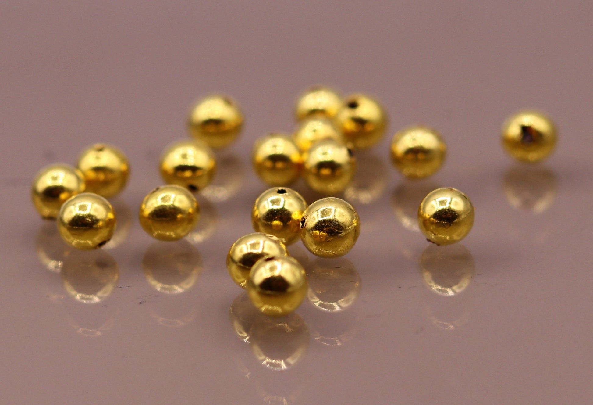 20 karat yellow gold handmade lot 10 pc beads for jewelry making ideas , jewelry finding and beads ball making excellent jewelry - TRIBAL ORNAMENTS