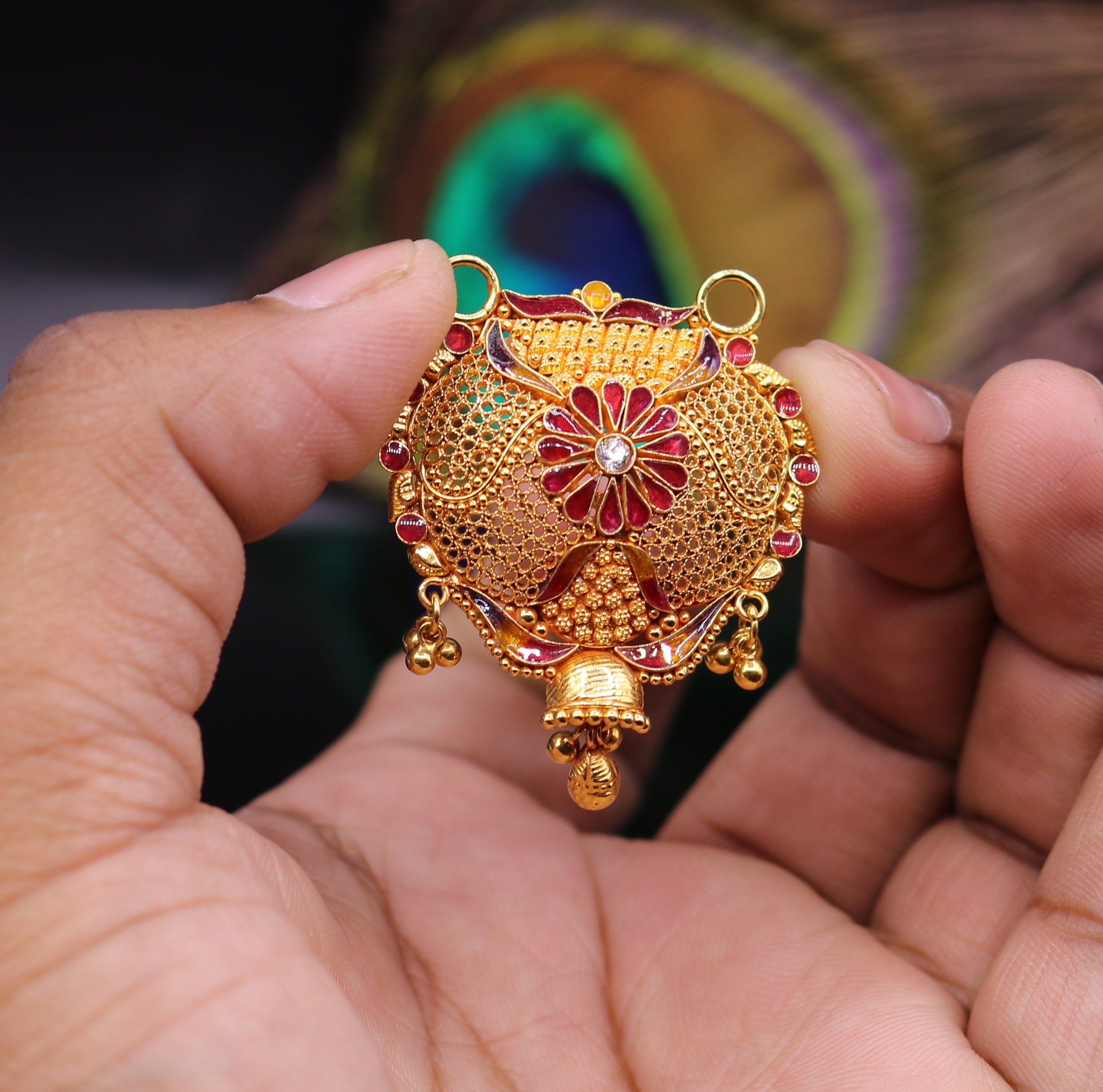 Handmade deals gold pendant