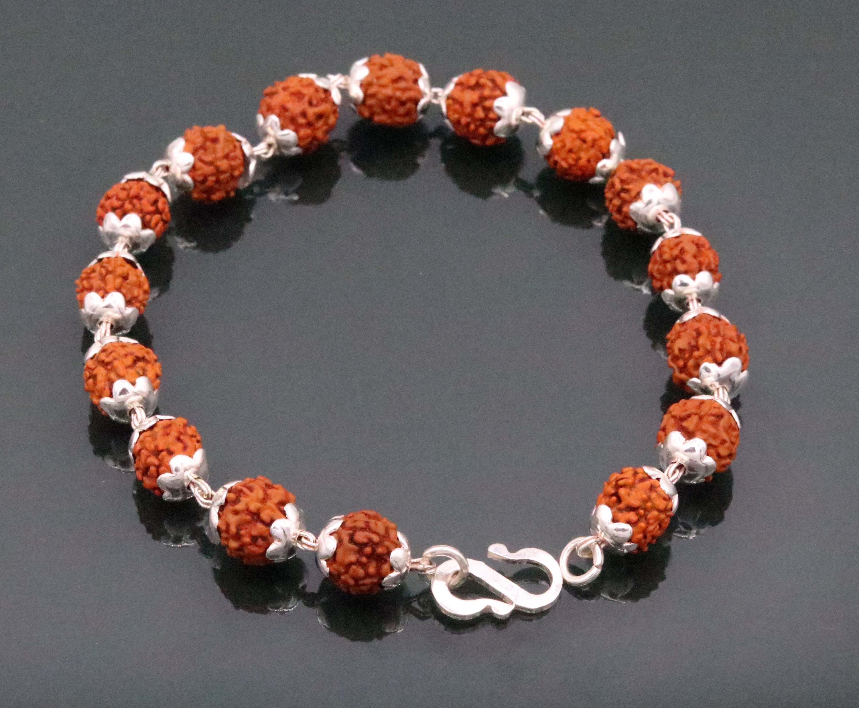 crystal mala bracelet with Rudraksha