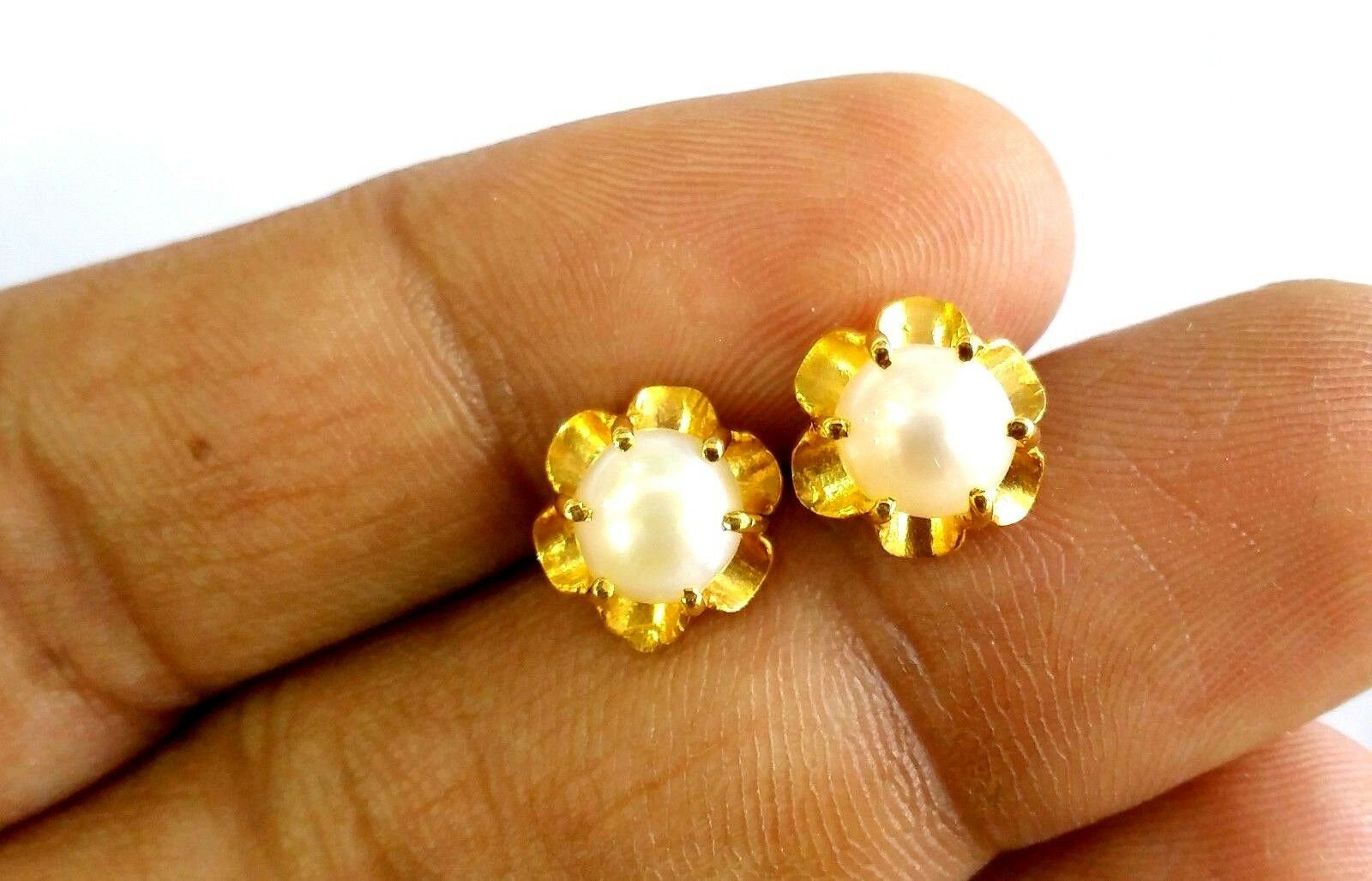 Designer Contemporary Pearl Stud Earrings For Weddings And Parties By Gehna  Shop | Earrings, Pearl stud earrings, Pearl studs