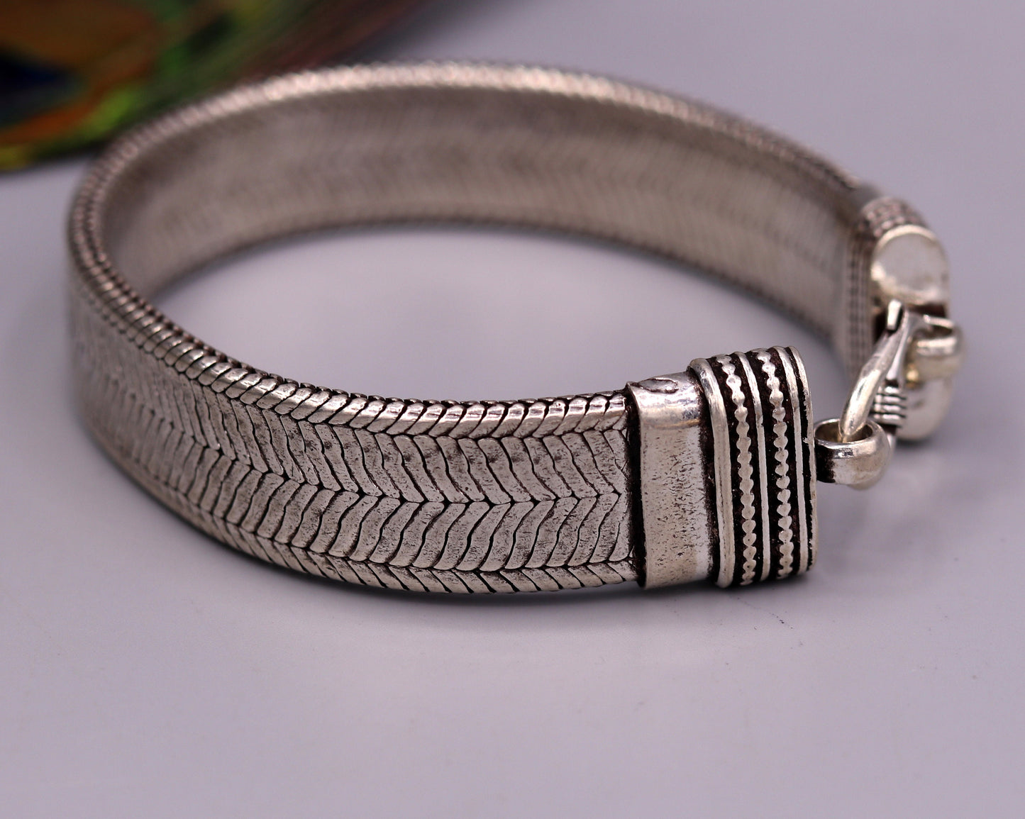 9 inches 925 sterling silver handmade gorgeous antique design bracelet unisex amazing jewelry best personalized gifting jewelry sbr58 - TRIBAL ORNAMENTS