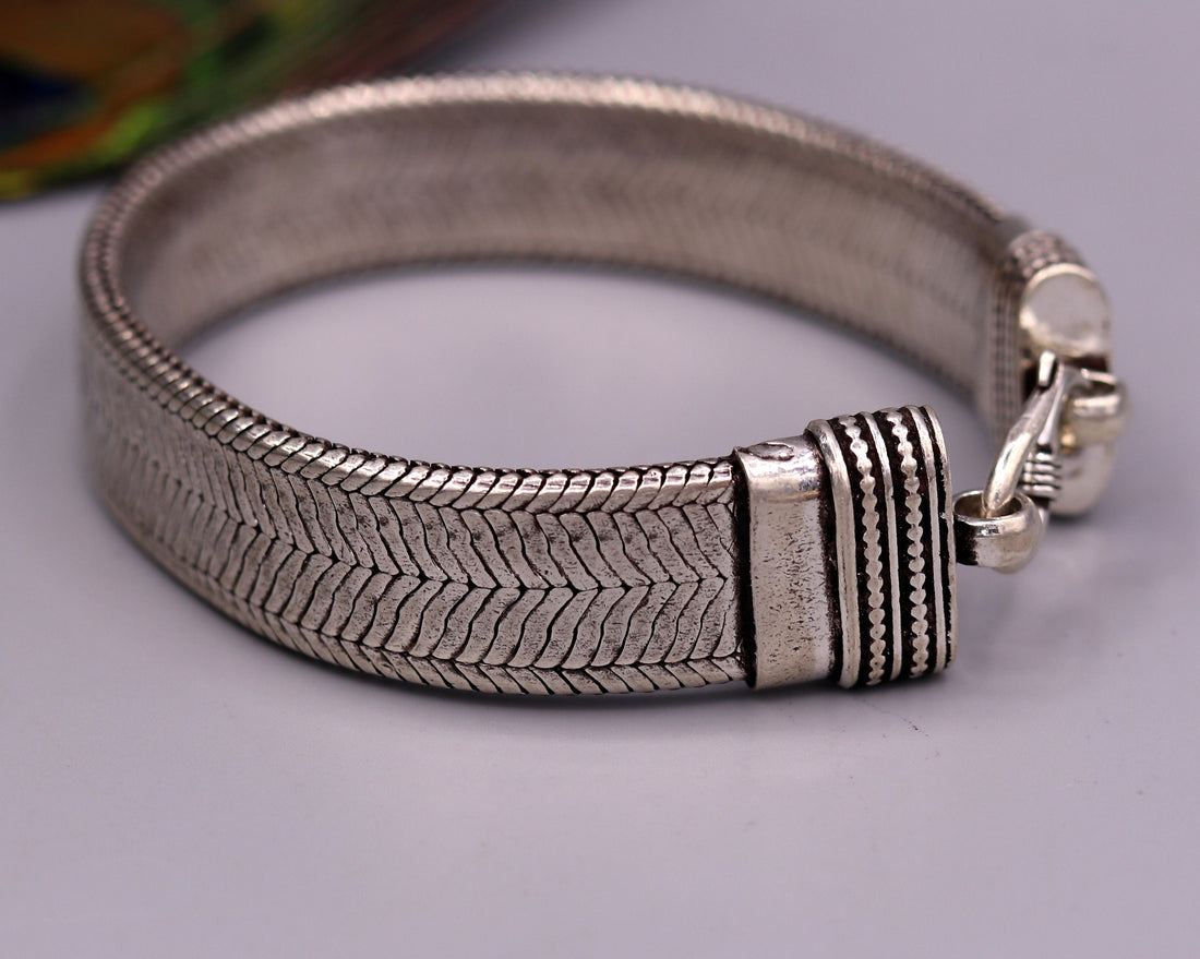 9 inches 925 sterling silver handmade gorgeous antique design bracelet unisex amazing jewelry best personalized gifting jewelry sbr58 - TRIBAL ORNAMENTS