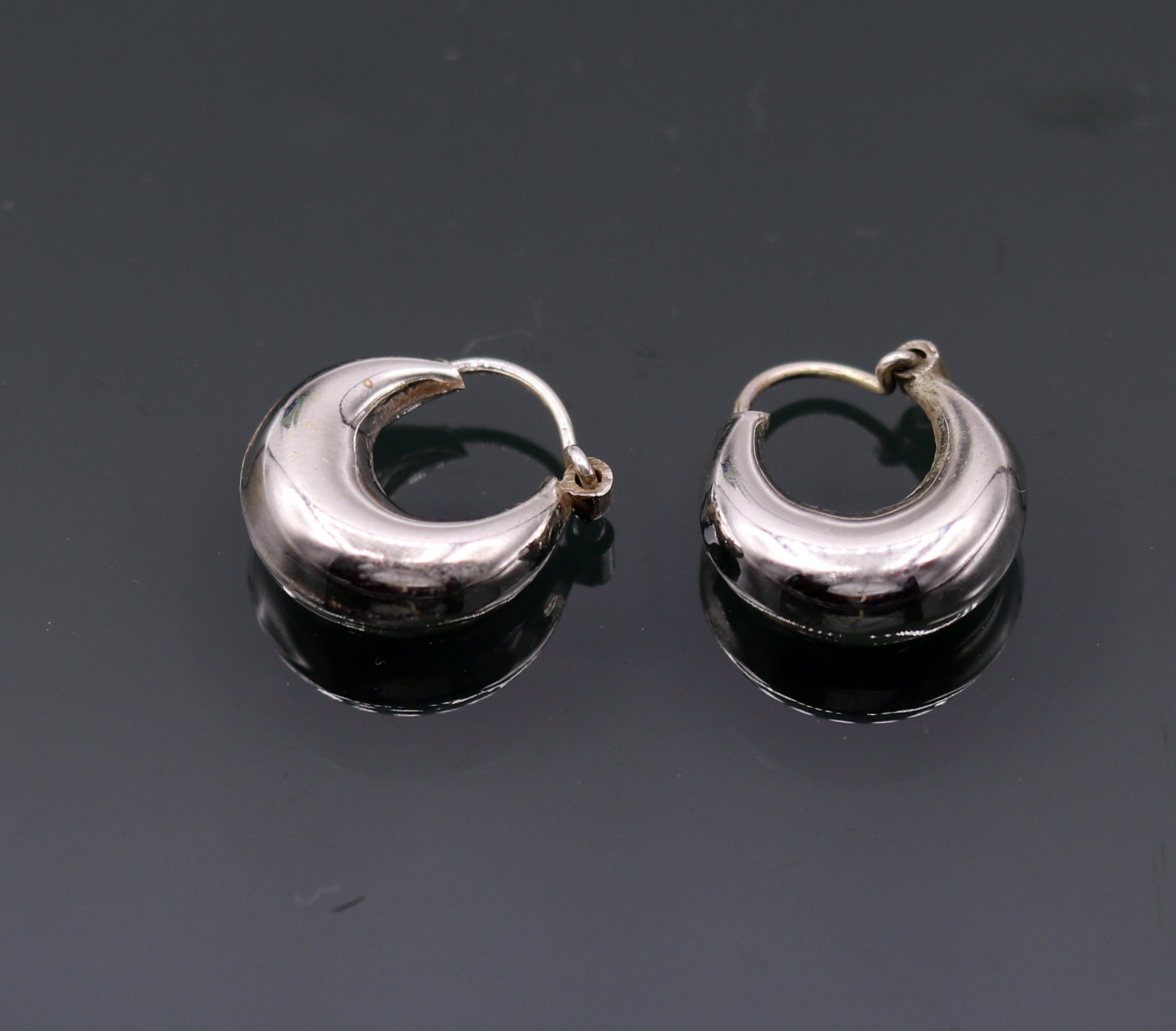 925 Sterling Silver Hoop Earrings 