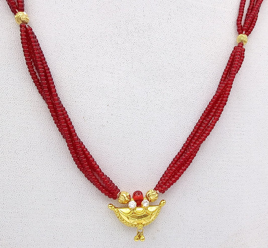 Awesome 20karat yellow gold amulet pendant excellent stylish jewelry for girl's women's from tribal Rajasthan india - TRIBAL ORNAMENTS
