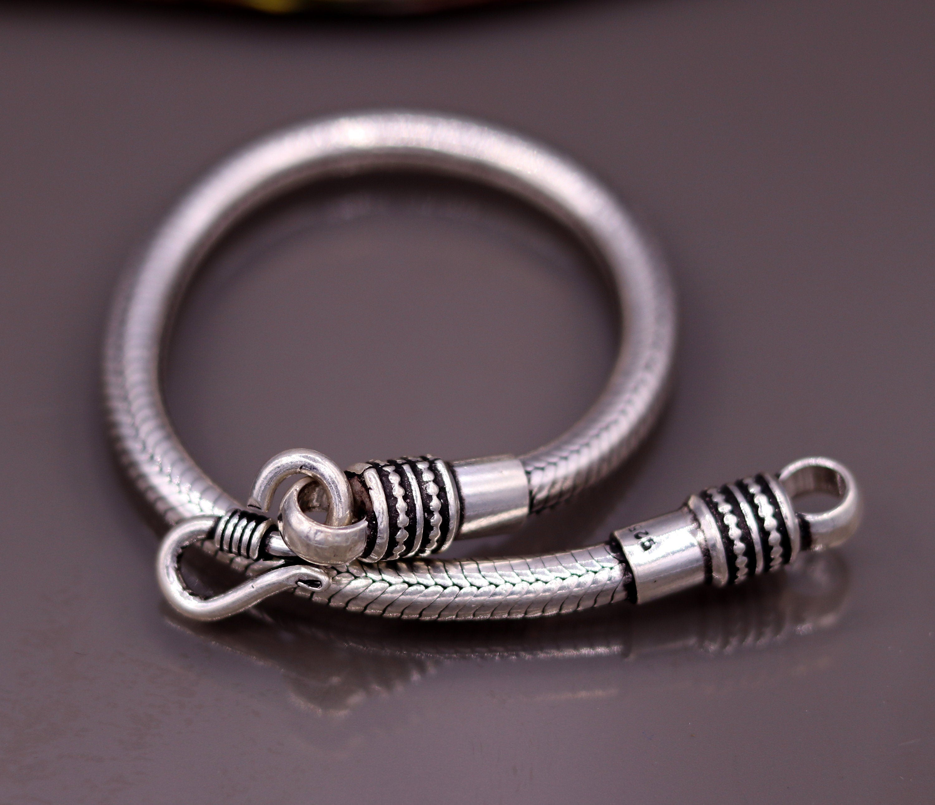 925 Sterling Silver Bracelet, 8 Inches 3 Mm 4 Mm Smooth Snake-shaped  Bracelet, Women's And Men's Fashion Jewelry, Suitable For W - Bracelets -  AliExpress