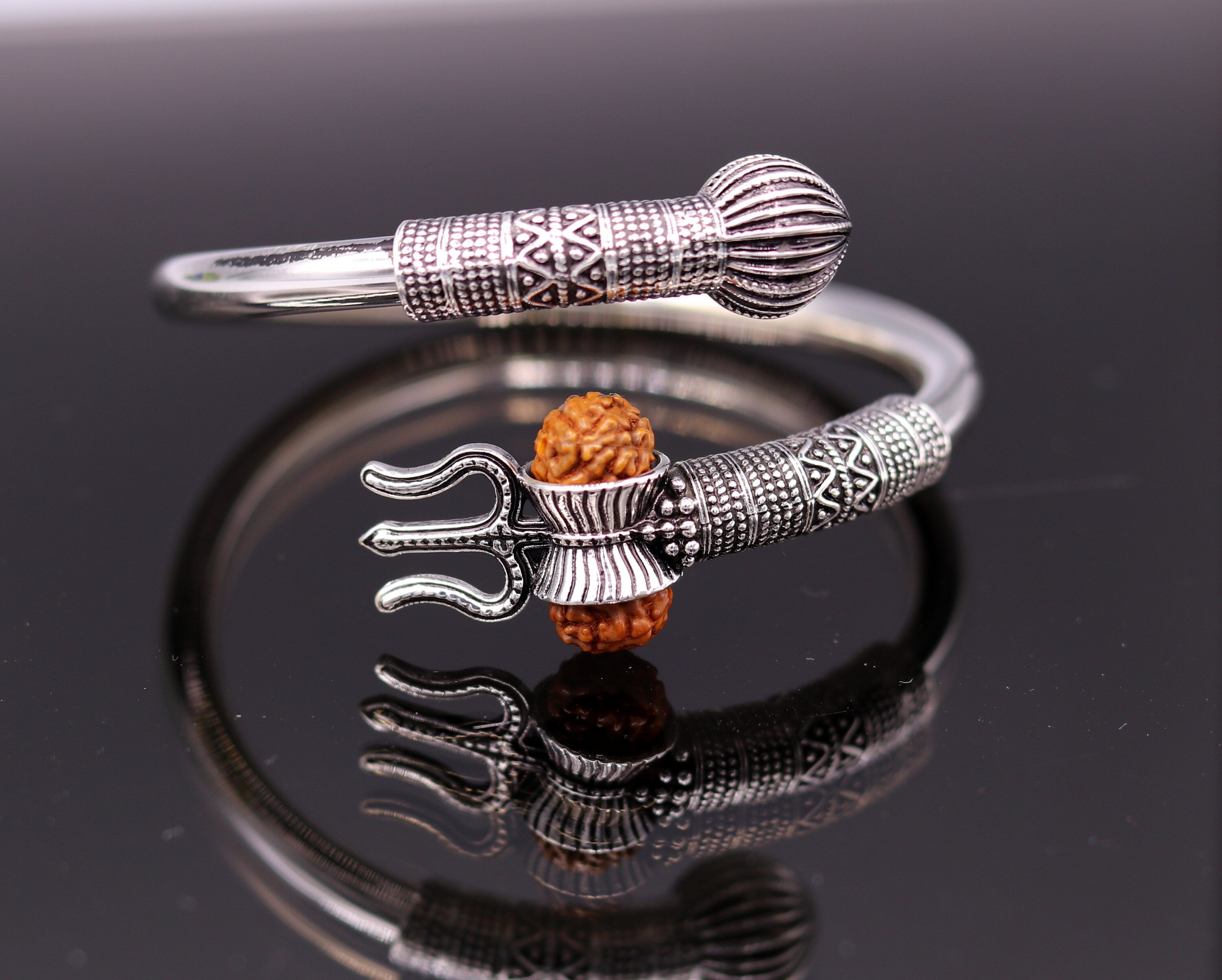 German Silver Bracelet , Rudraksh Bracelt,opealnable,indian God ,shiva  BRACELET, Shiva Jewelry - Etsy