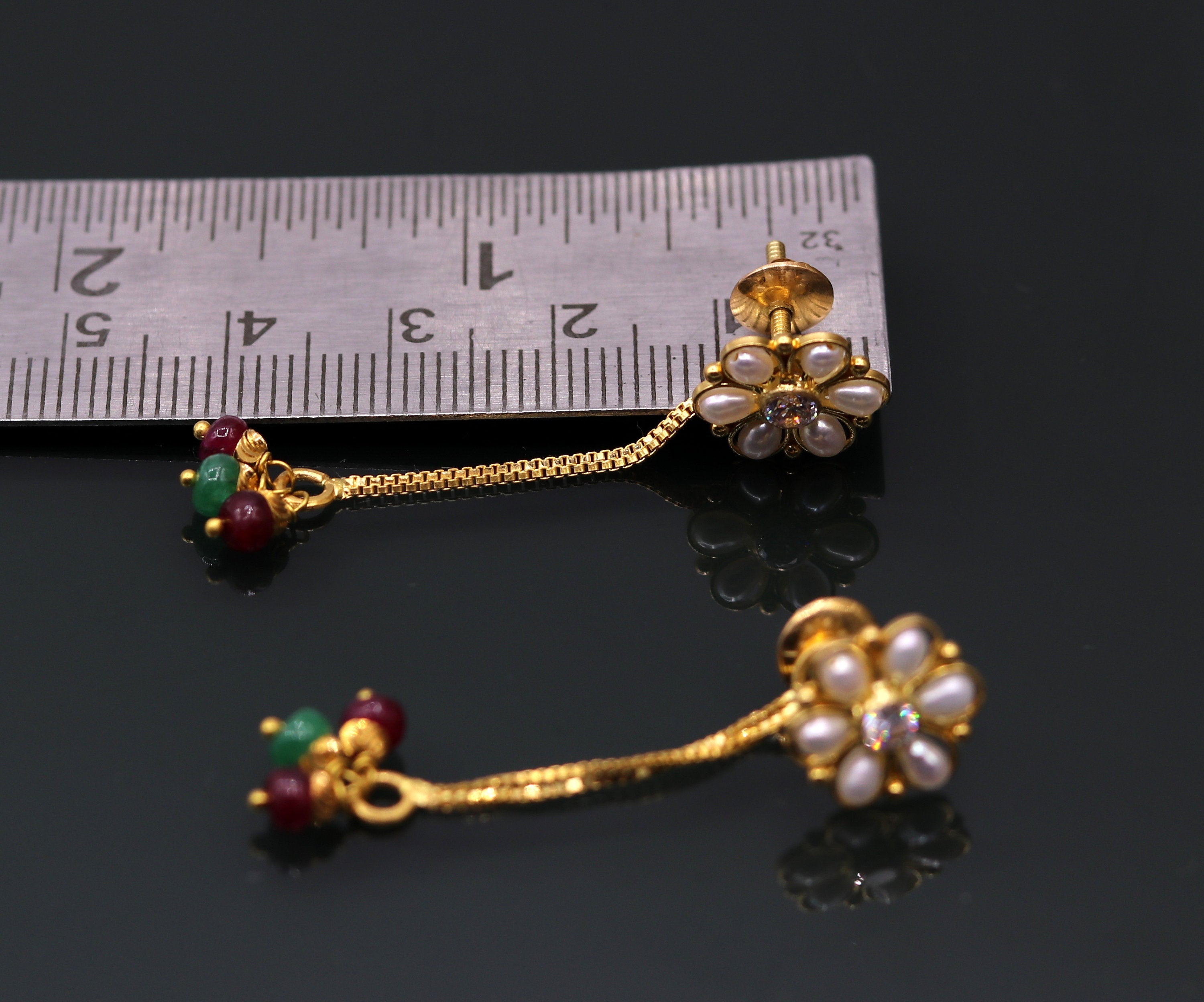 Flora – bridal drop earrings with silk flower buds – Aureus Flos – Fine Art  Wedding Accessories