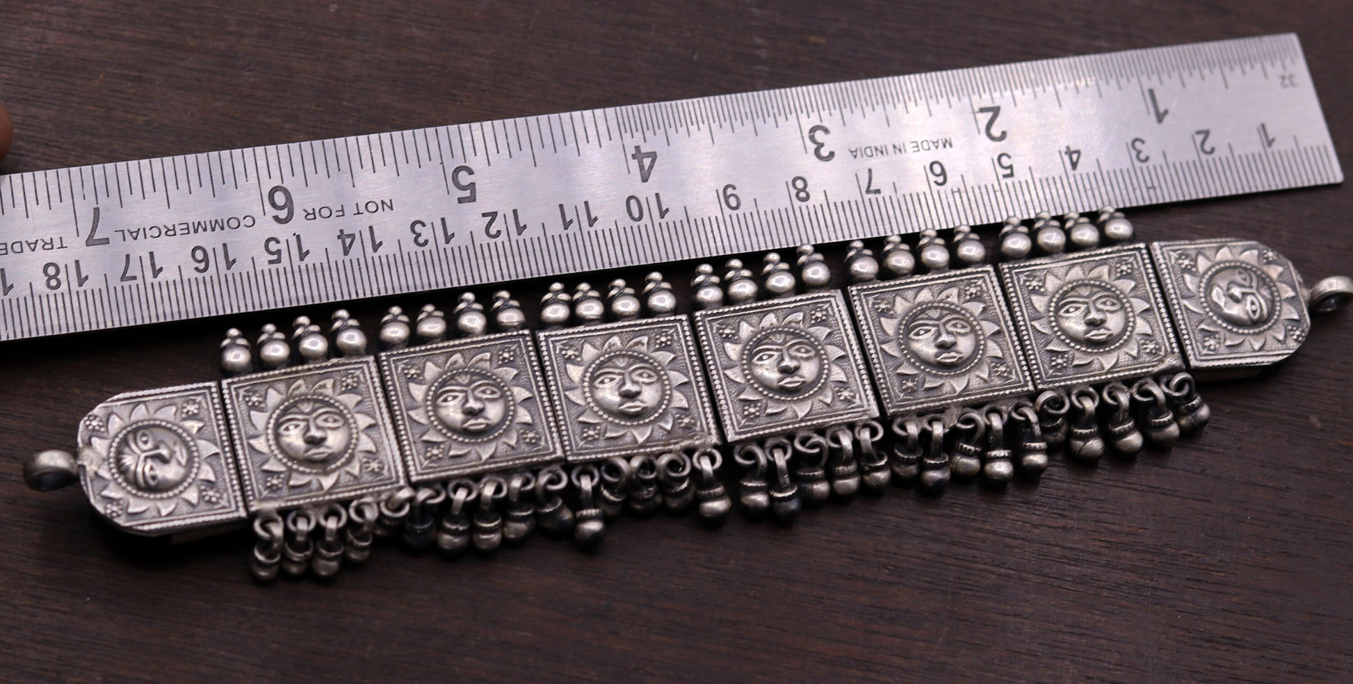 925 sterling silver Traditional cultural design trendy fit neck choker necklace tribal ethnic tribal jewelry best wedding jewelry set78 - TRIBAL ORNAMENTS