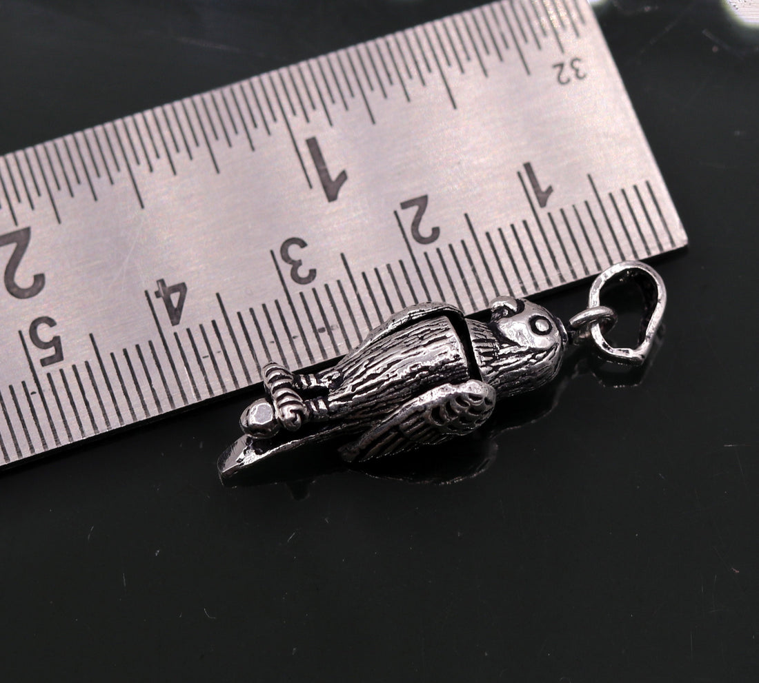Fabulous parrot shape flexible 925 sterling silver handmade pretty attractive tiny pendant locket excellent unisex gifting jewelry nsp210 - TRIBAL ORNAMENTS
