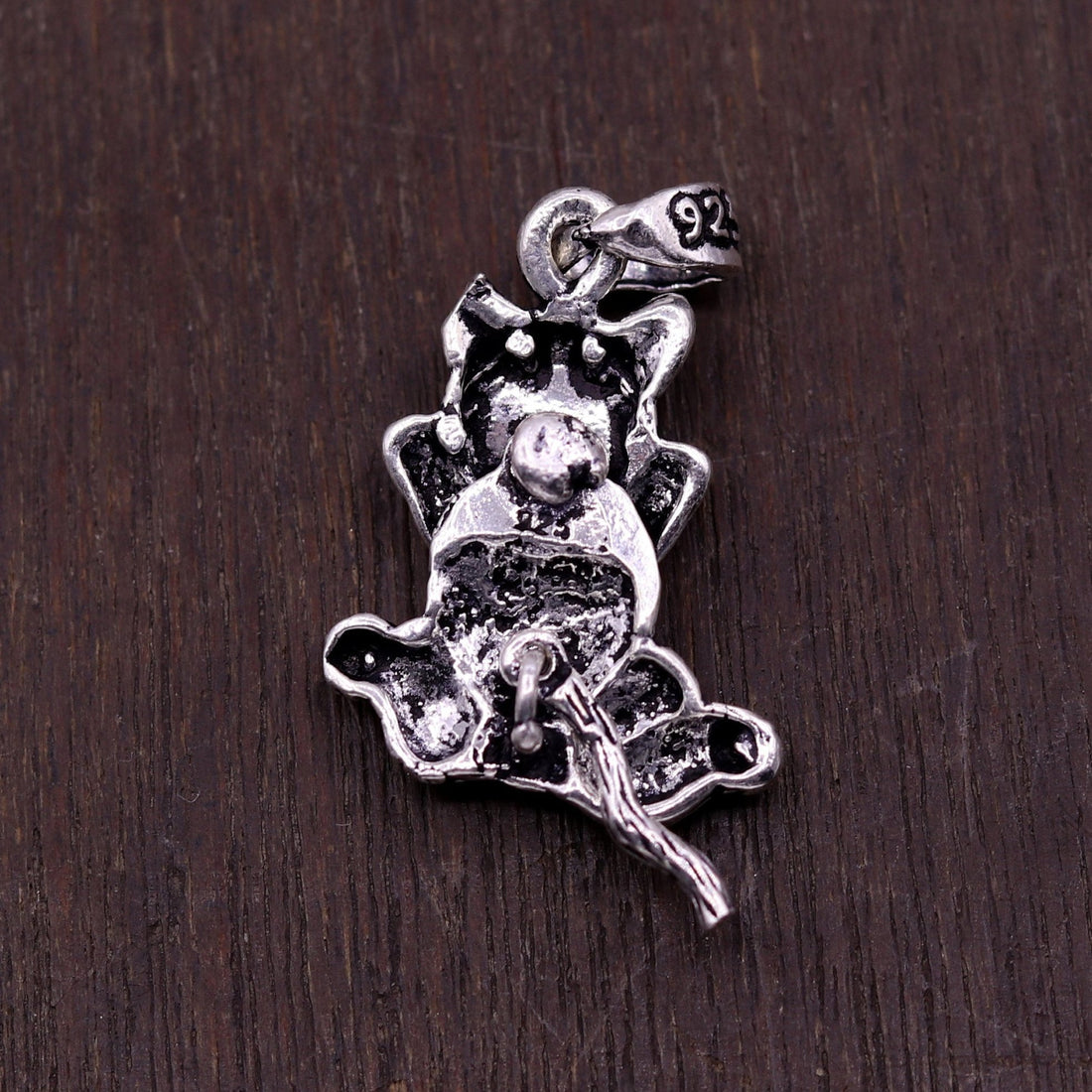 Amazing 925 sterling silver handcrafted fabulous animal cat pendant excellent stylish modern unisex gifting jewelry from india nsp219 - TRIBAL ORNAMENTS