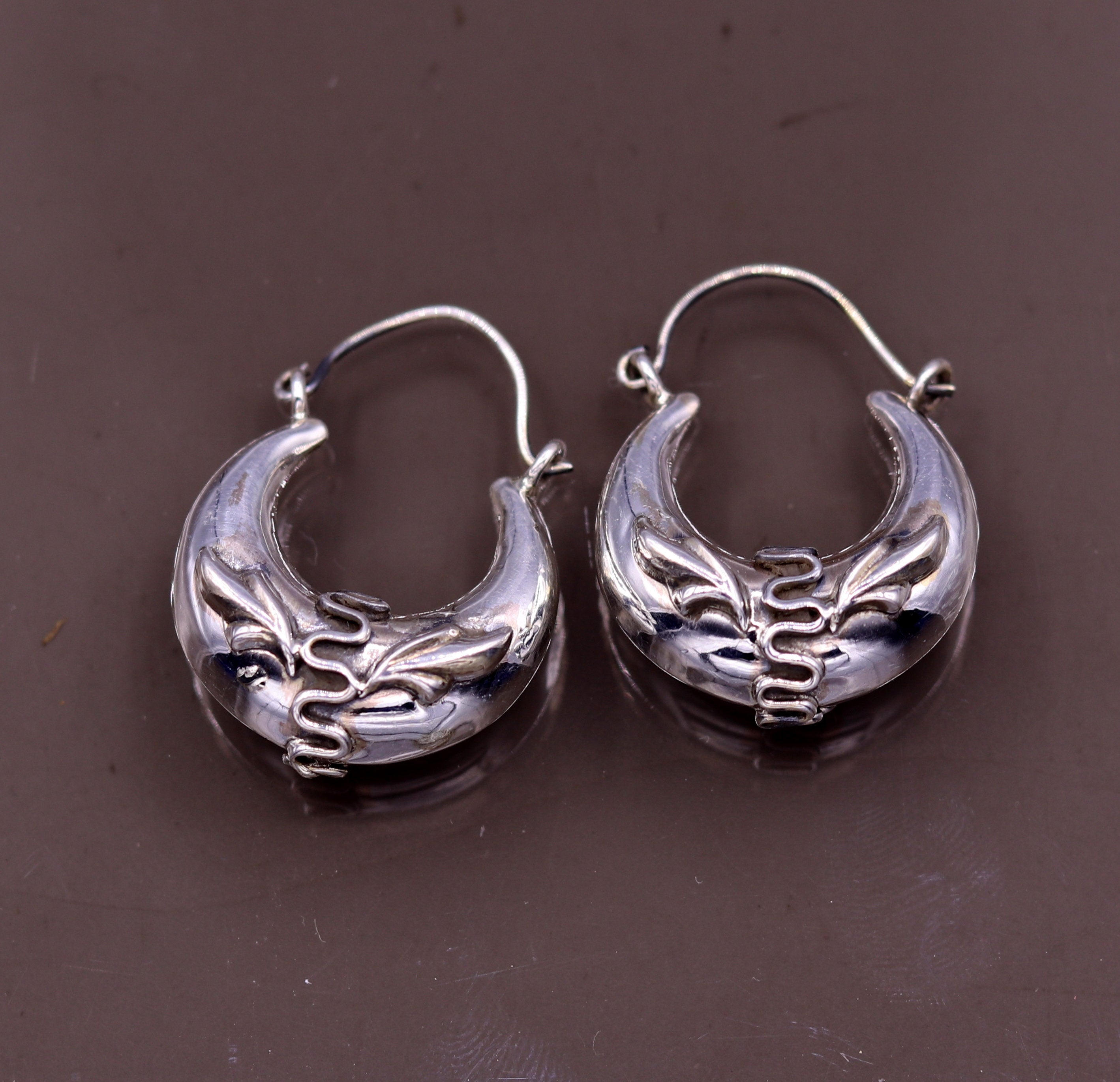 Silver Bali Hoop Heart Earrings online for young girls – Silverlinings