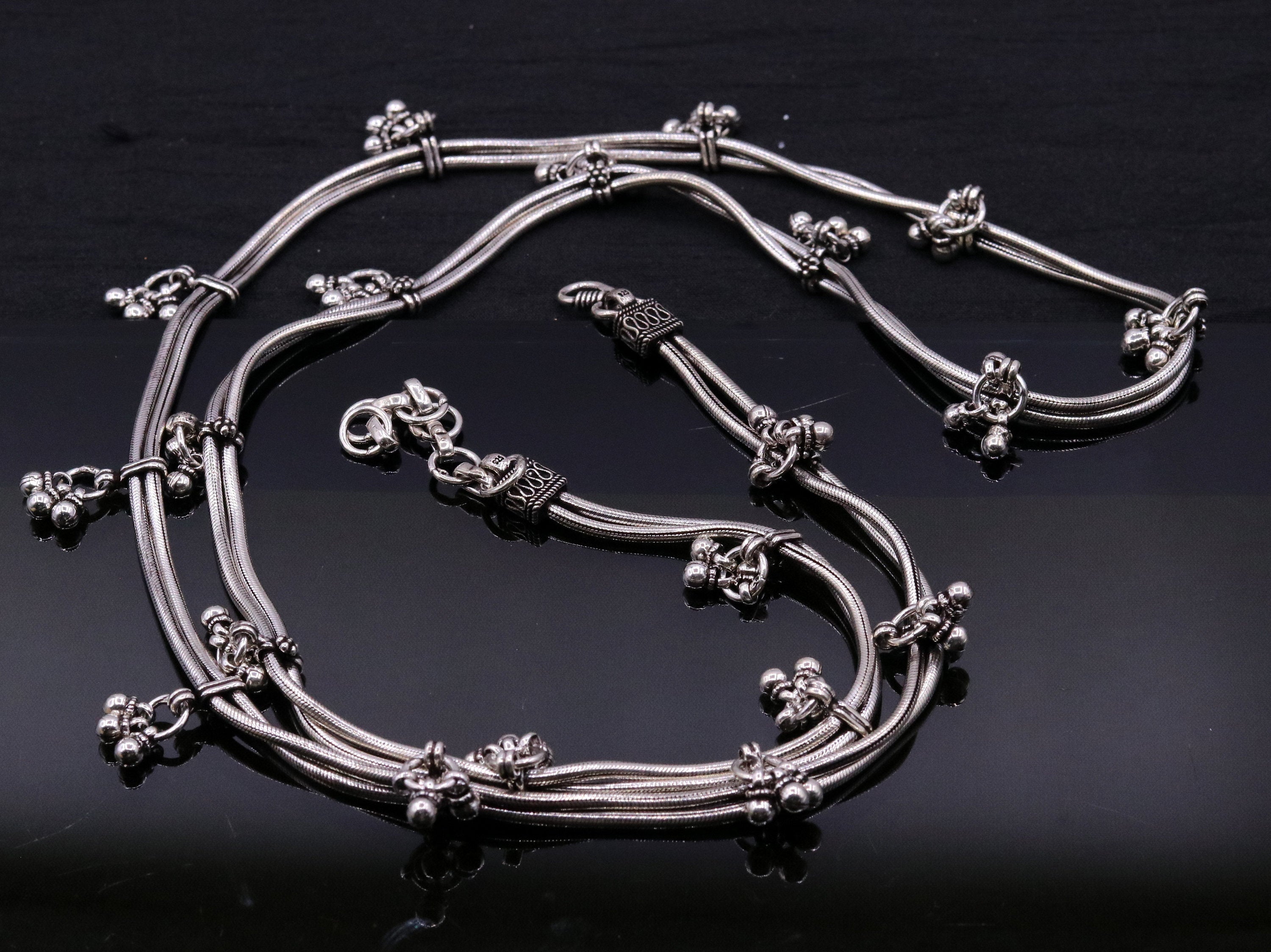 925 sterling silver handmade vintage antique design belly