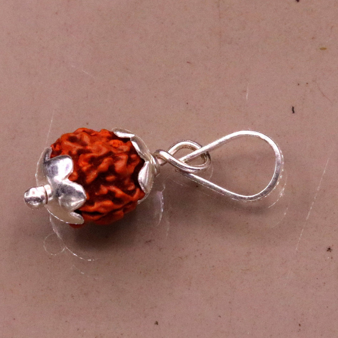 Solid sterling silver handmade rudraksha pendant excellent pendant,light weight pendant gifting jewelry nsp286 - TRIBAL ORNAMENTS