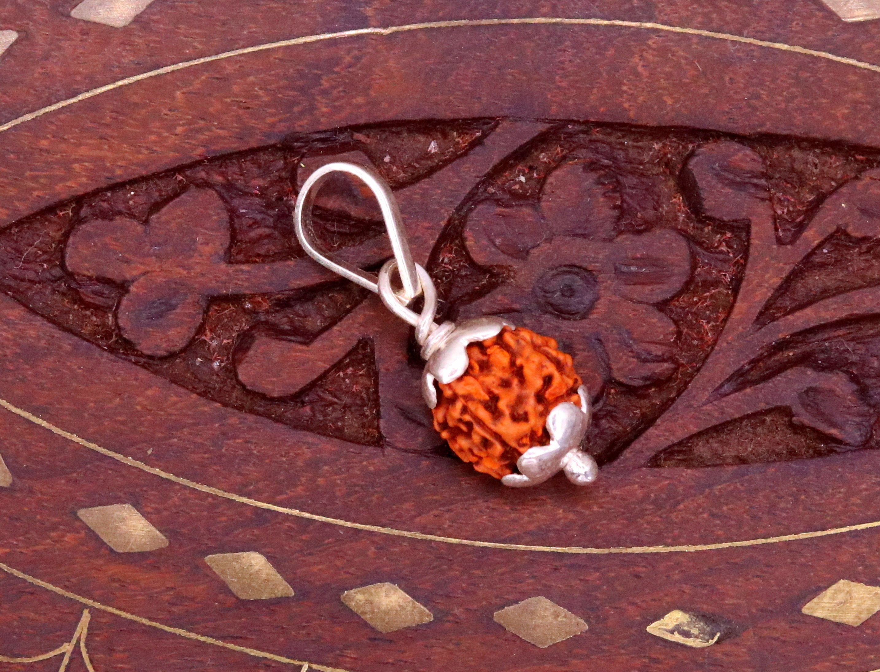 Rudraksha shop silver locket