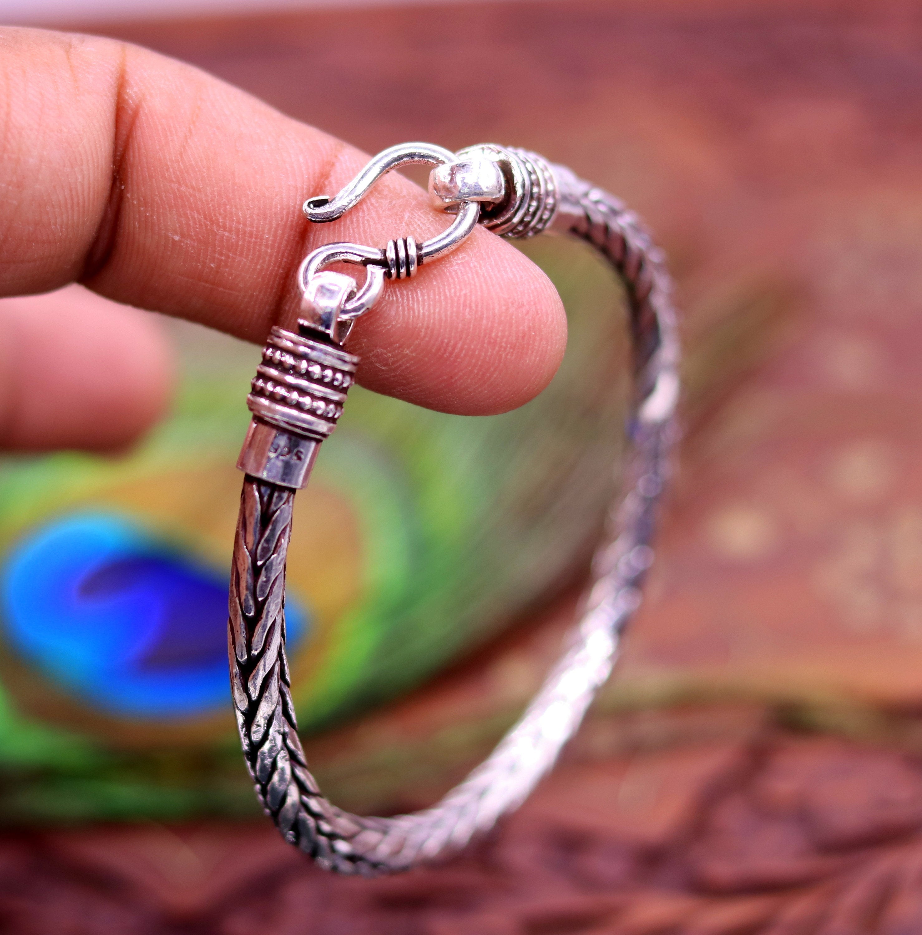 Viking charm Sodalite healing gemstone beaded men Bracelet at ₹1100 | Azilaa