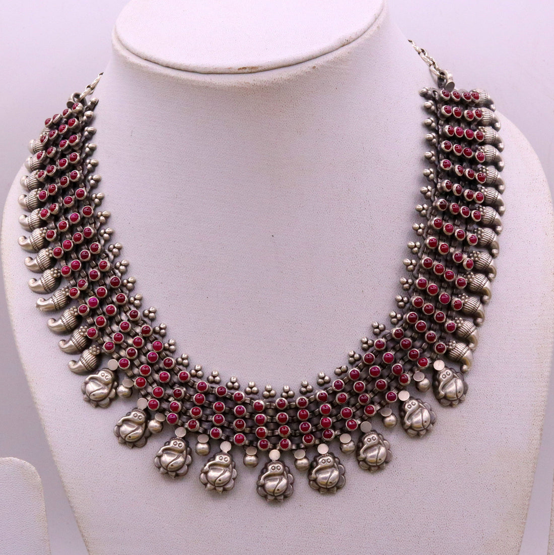 Fabulous Charm Necklace Vintage Navajo Sterling Silver Native American Fabulous Charm Necklace Vintage Navajo Sterling Silver Native American