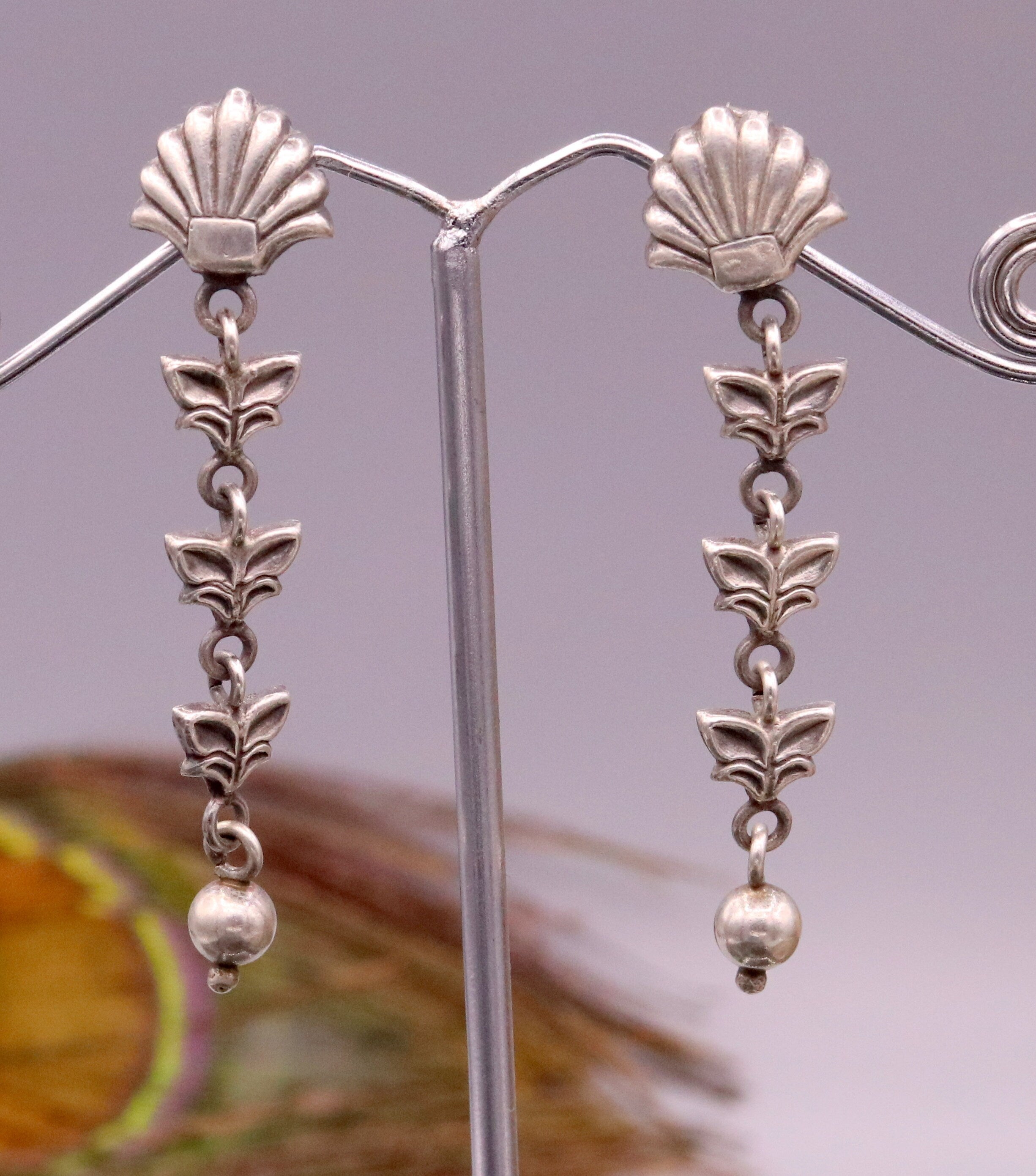 925 sterling silver handmade fabulous light weight stud earring