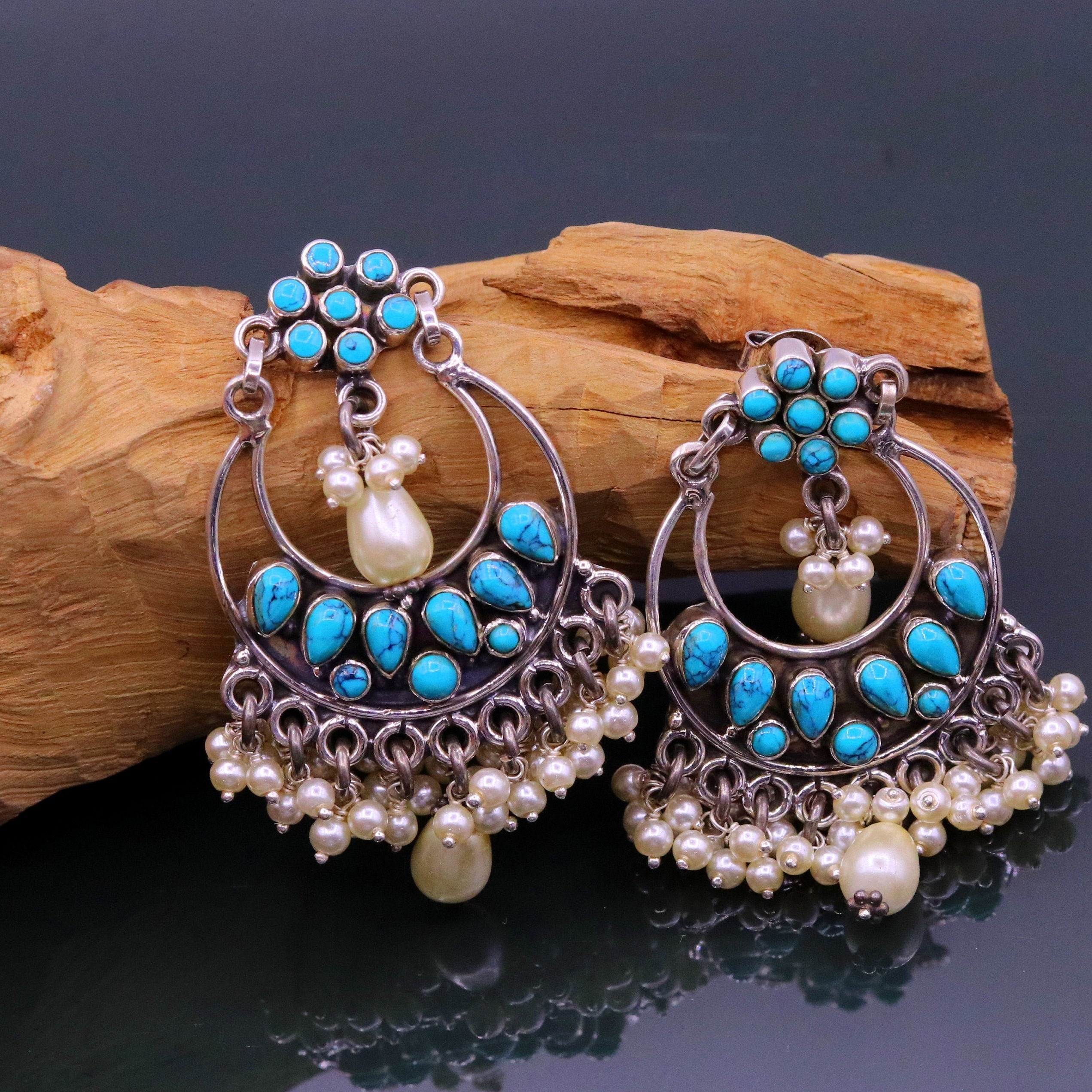 Buy Pale Blue Earrings Blue Earrings for Wedding Blue Online in India  Etsy