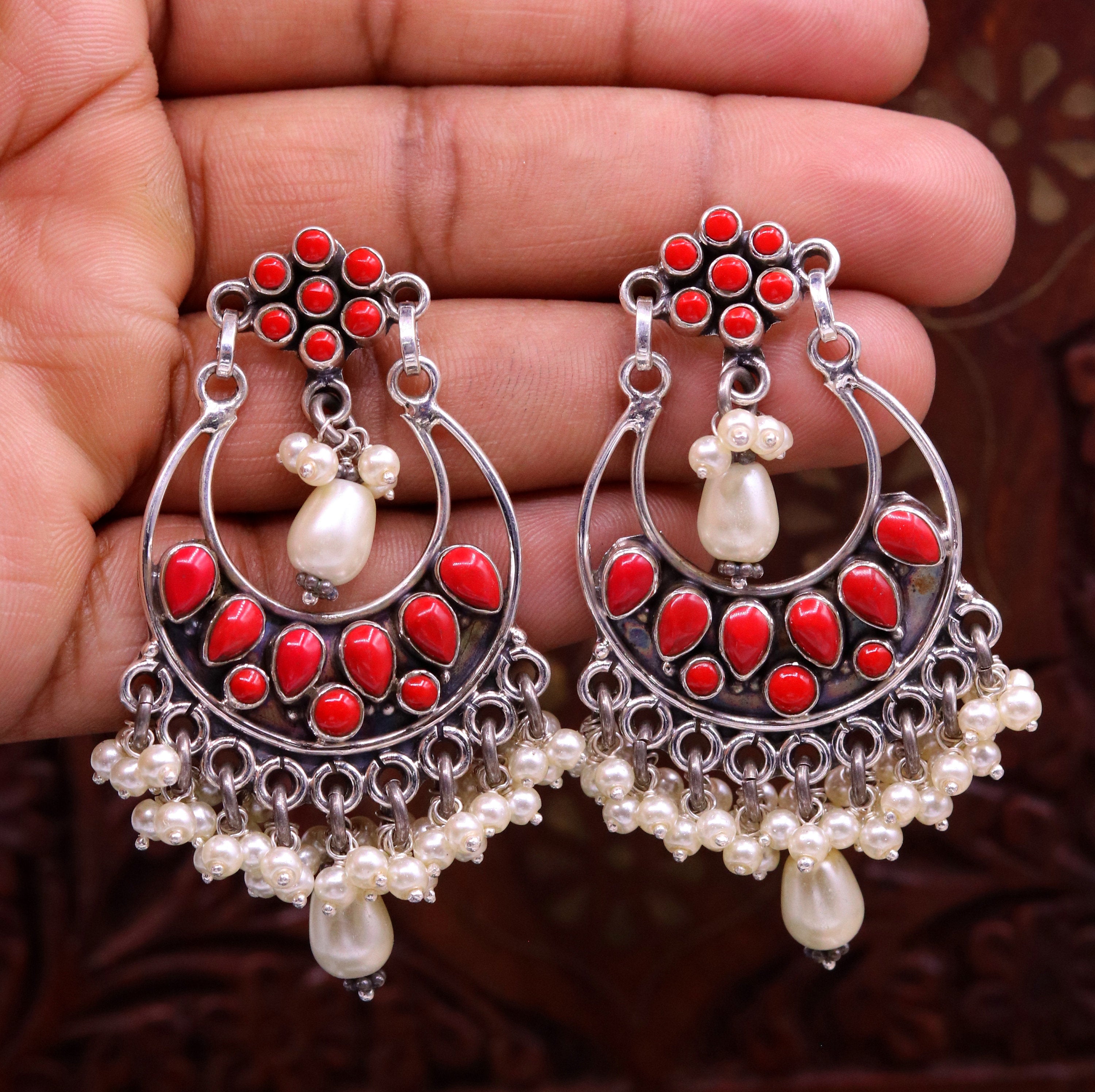 Ivy Multi Mixed Stone Post Earrings Coral – INK+ALLOY, LLC
