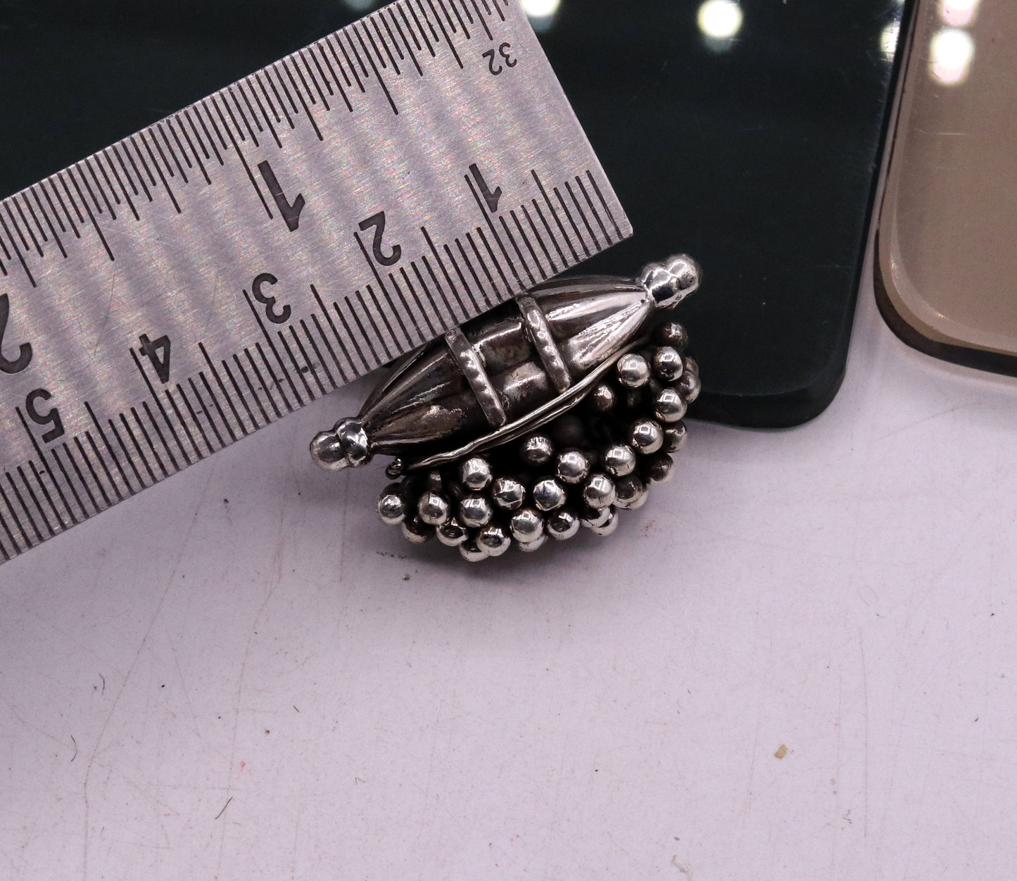 925 sterling silver handmade pendant locket vintage amulet design amulet pendant hanging bells tribal ethnic necklace jewelry nsp303 - TRIBAL ORNAMENTS