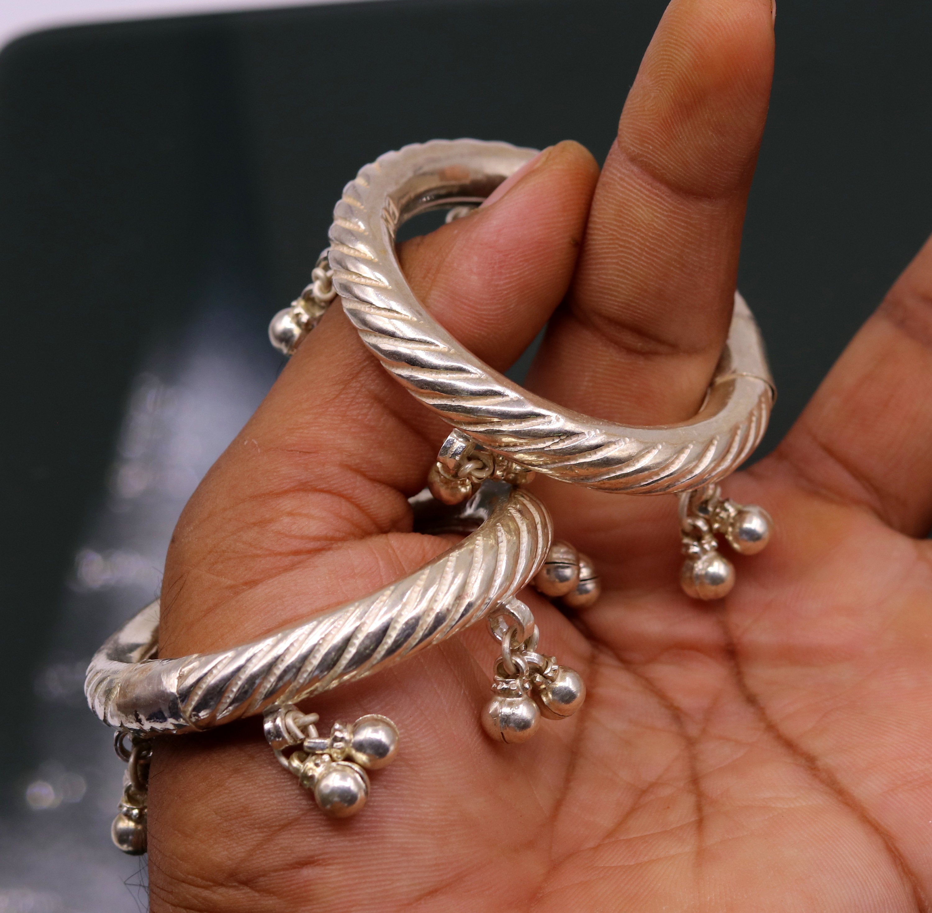 Silver kada design 2025 for baby boy