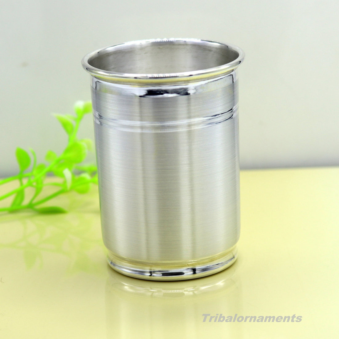 Handmade 999 fine silver vessels, water/milk Glass tumbler, silver flask, baby kids silver utensils for stay healthy from bacteria sv37 - TRIBAL ORNAMENTS