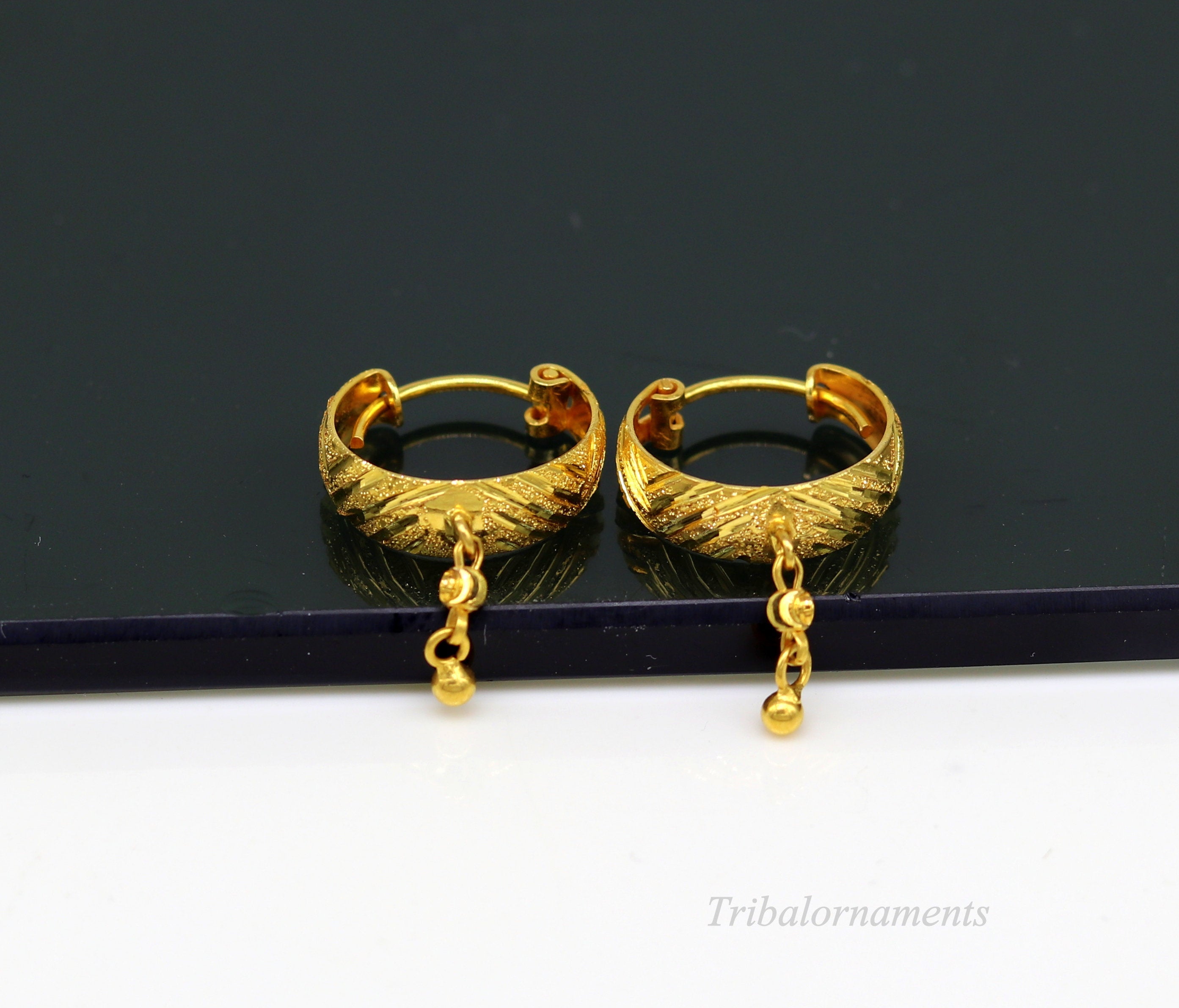 12 Latest Gold Hoop Earrings Designs 2022  Mwomenstyle