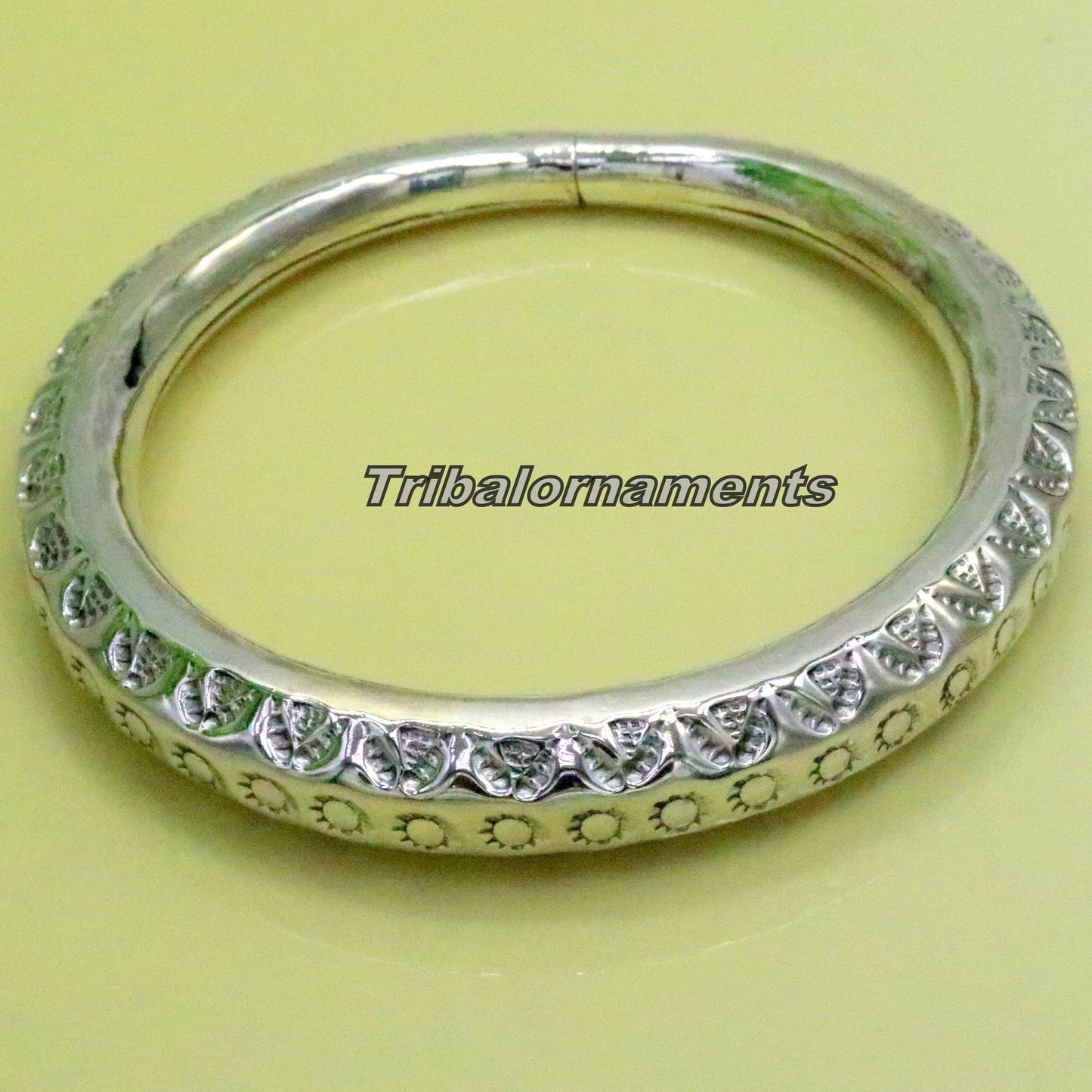 Vintage design handmade fabulous 925 sterling silver bangle bracelet kada unisex jewelry, awesome customized oxidized trendy jewelry nsk244 - TRIBAL ORNAMENTS