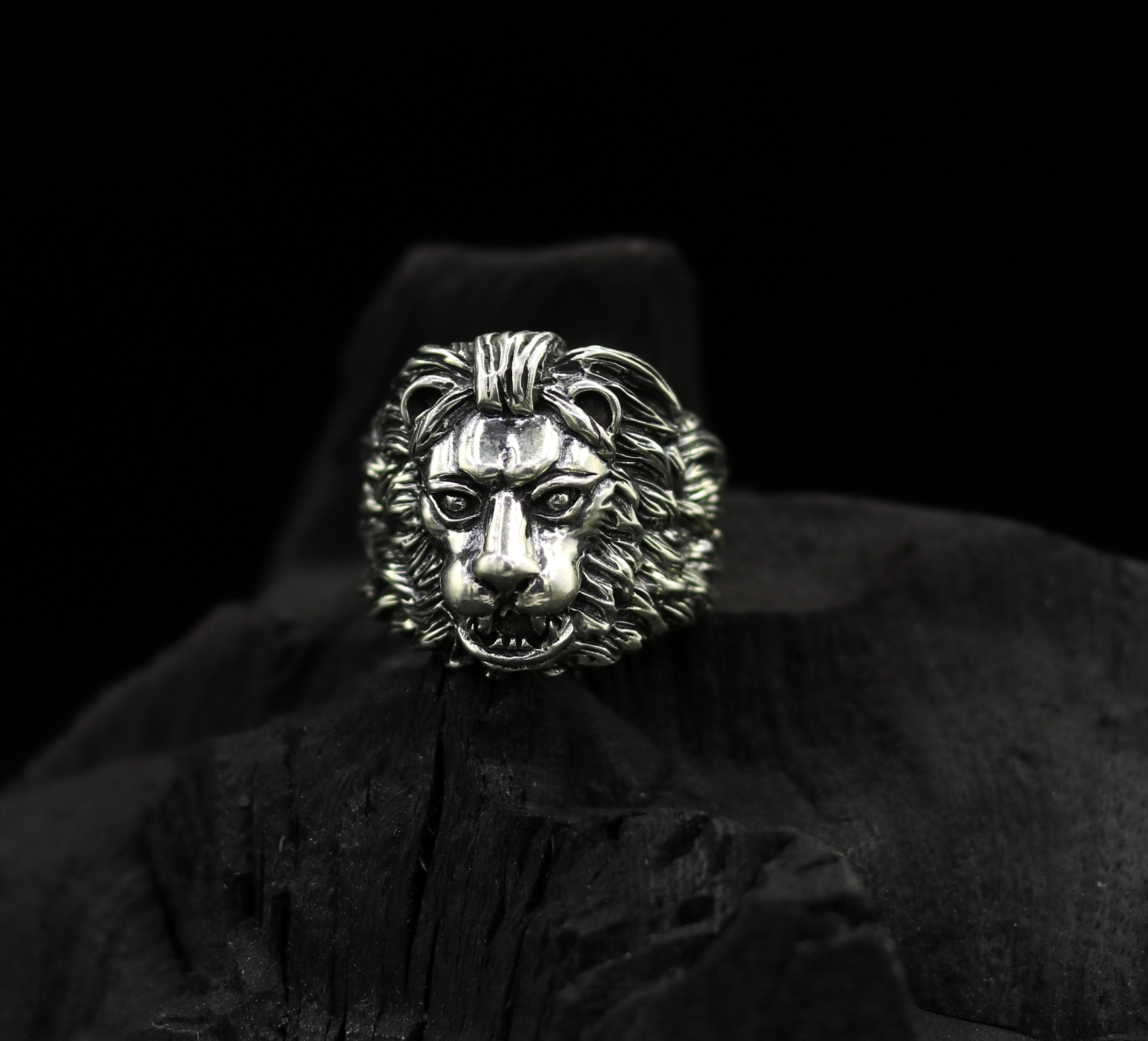 JDSM Lion Head Ring for Men and Woman, Size:20 : Amazon.in: Fashion
