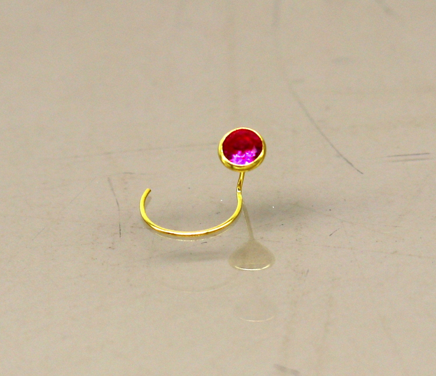 Gold Nose Ring Hoop - The Enhancer - Turn Your Stud into a Nose Ring – Rock  Your Nose Jewelry Inc.