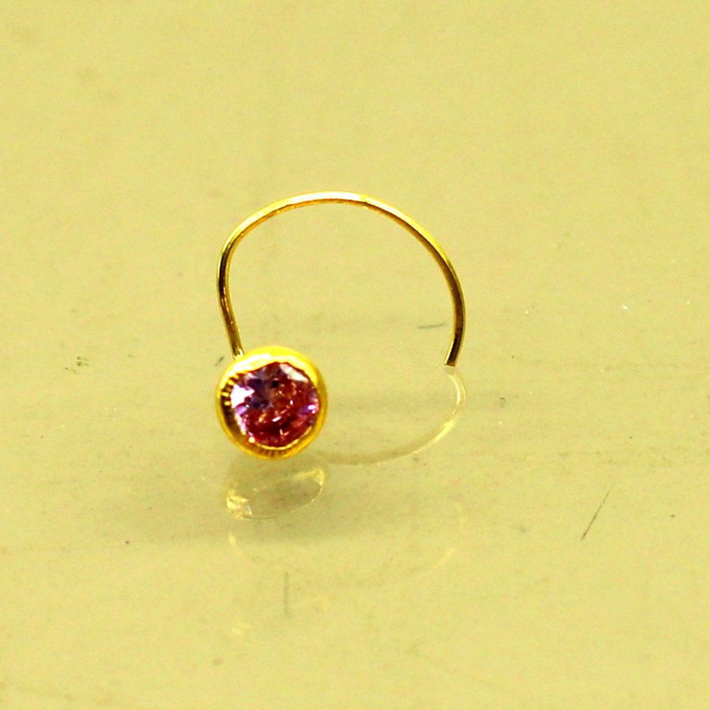 Gemstone Nose Ring - Etsy