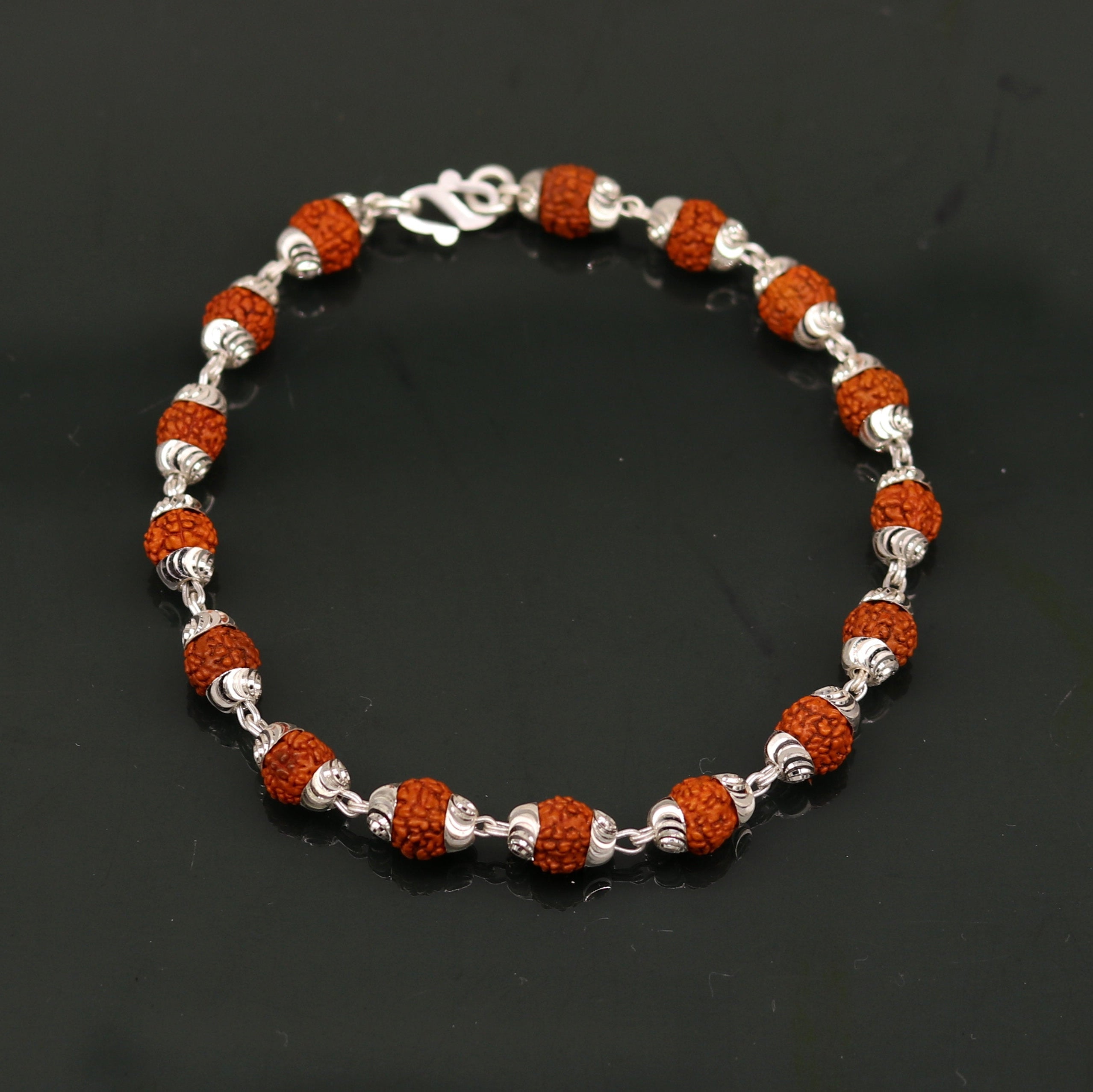 925 sterling silver customized black beads Nazariya bracelet protect   Vastustoreonline