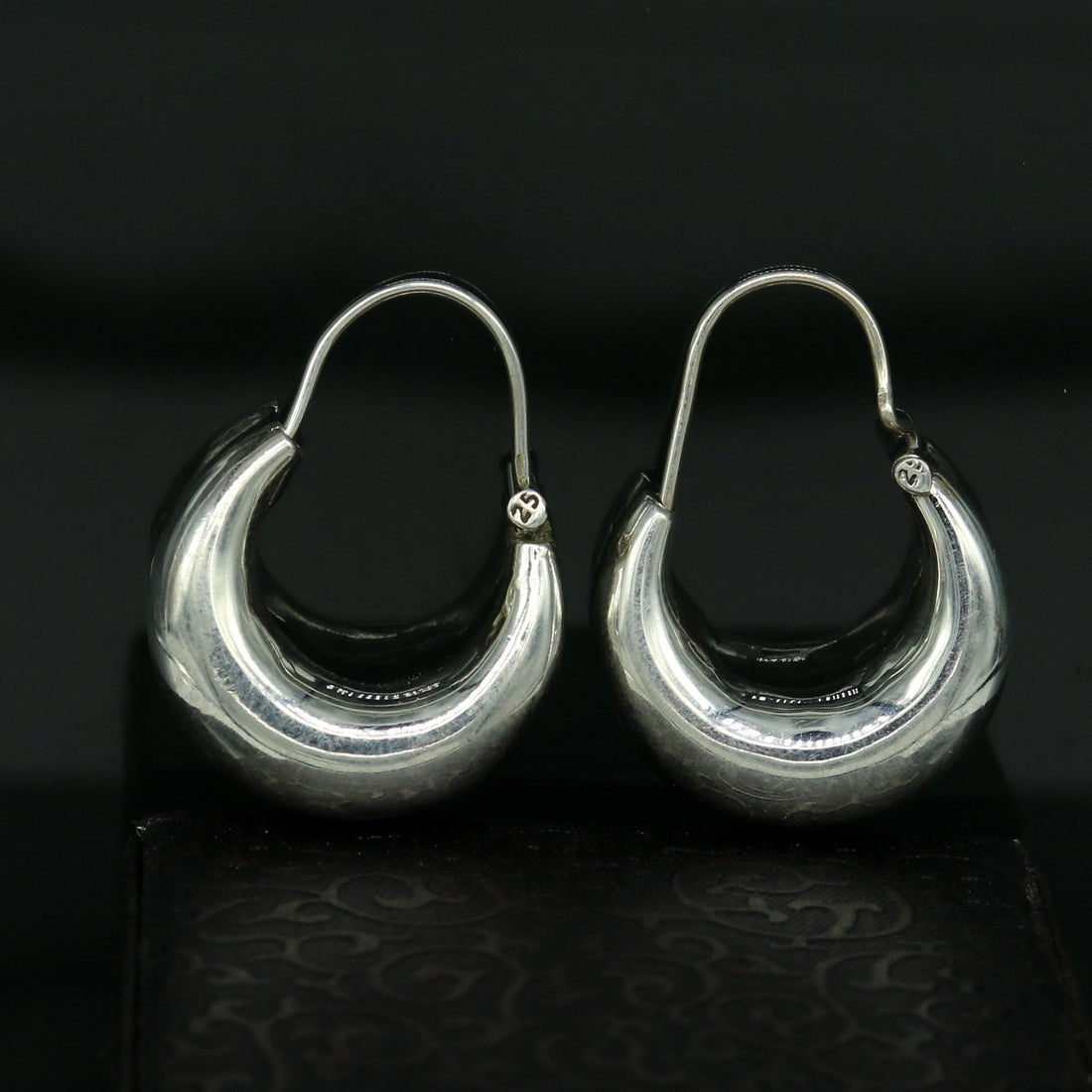 Handmade 925 sterling silver jewelry, fabulous vintage stylish customized hoops earrings bali tribal ethnic personalized jewelry ske1 - TRIBAL ORNAMENTS