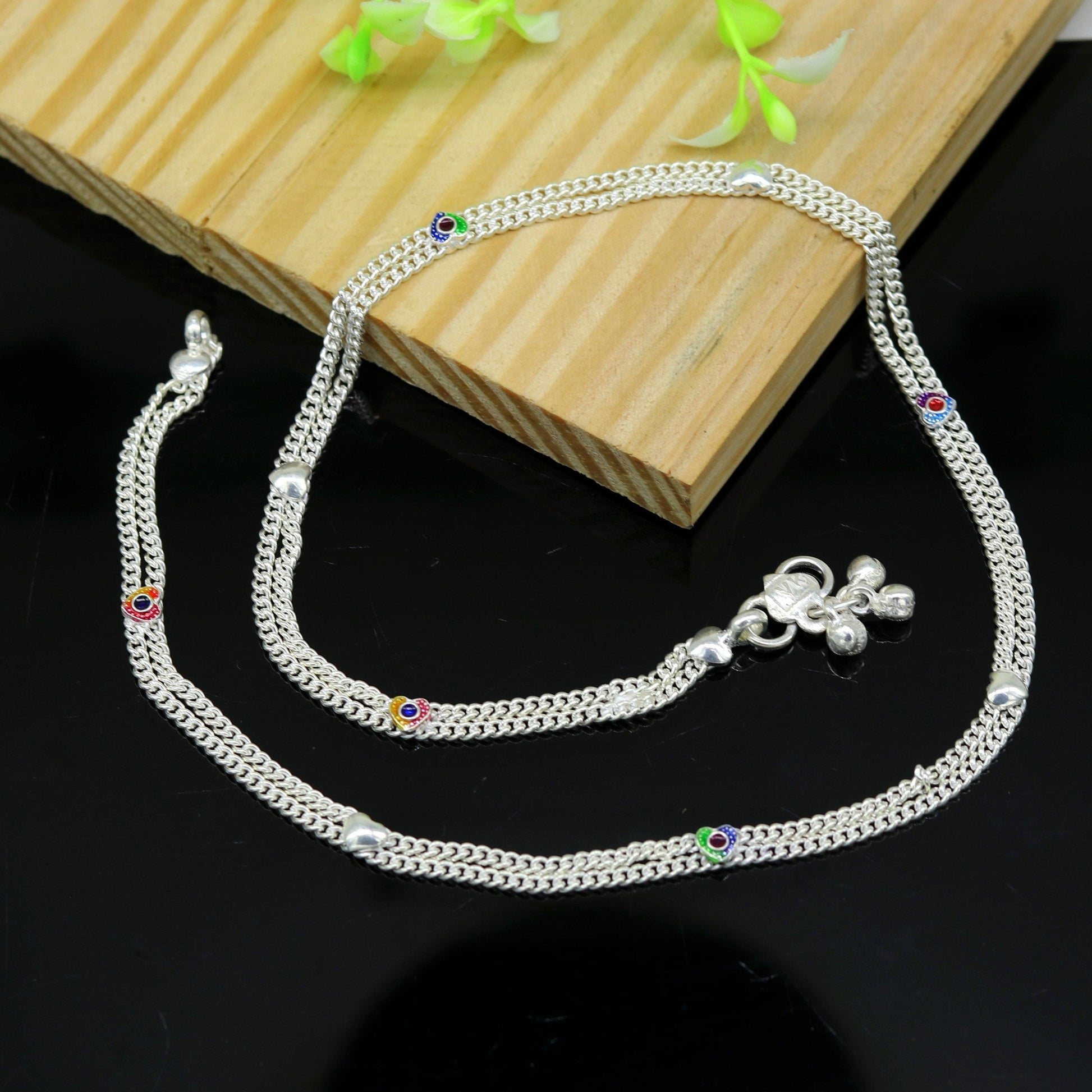 18" long handmade sterling silver amazing baby kids waist chain, excellent customized design baby kids unisex belly chain wch08 - TRIBAL ORNAMENTS