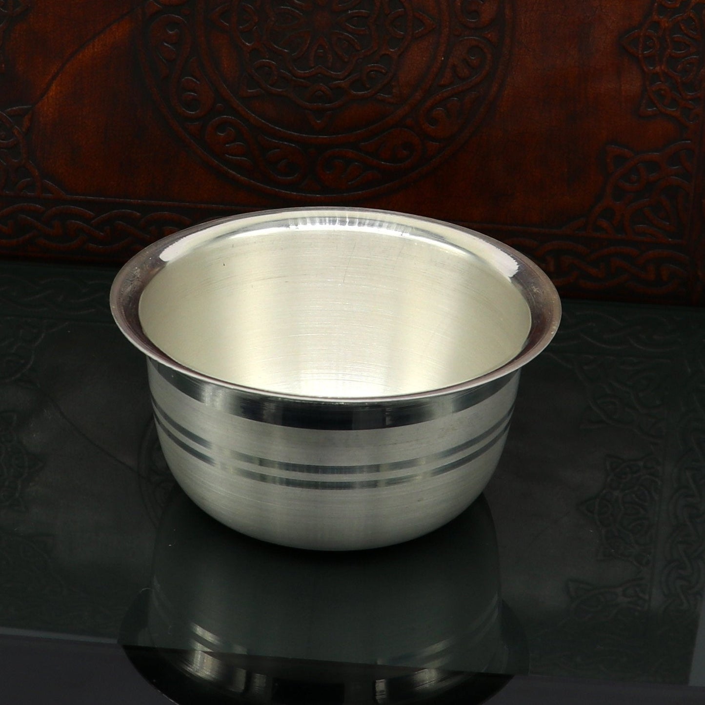 999 fine silver handmade small baby bowl , silver tumbler, flask, stay baby/kids healthy, silver vessels utensils best for baby set sv101 - TRIBAL ORNAMENTS