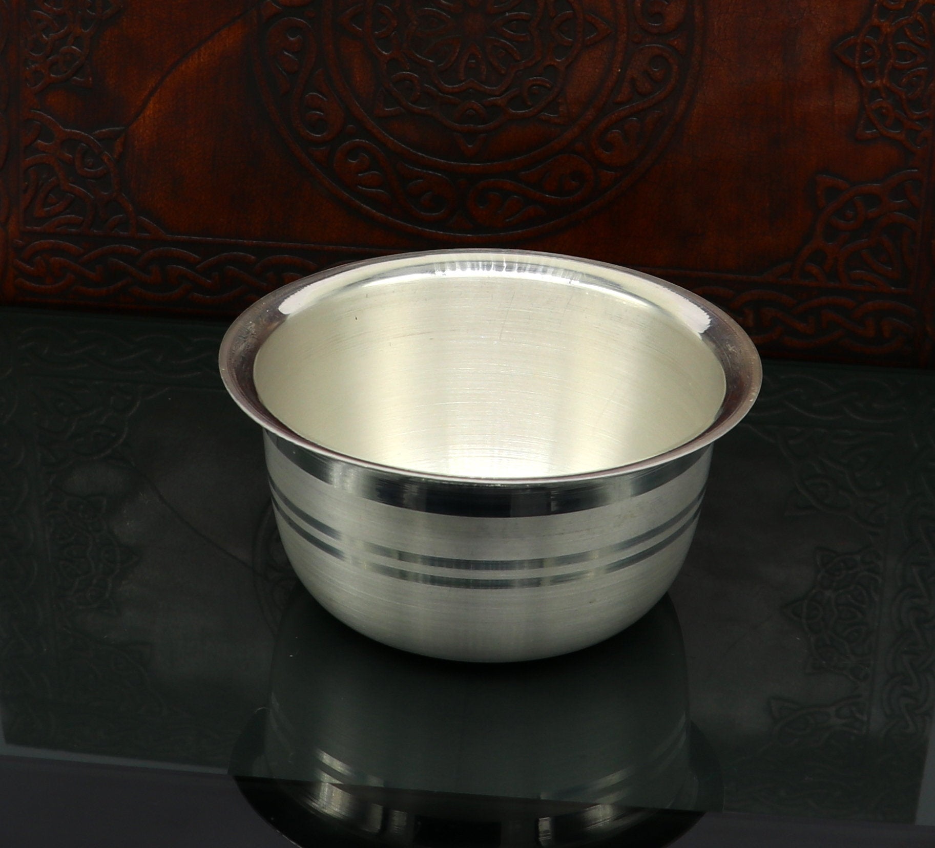 999 fine silver handmade small baby bowl , silver tumbler, flask, stay baby/kids healthy, silver vessels utensils best for baby set sv101 - TRIBAL ORNAMENTS