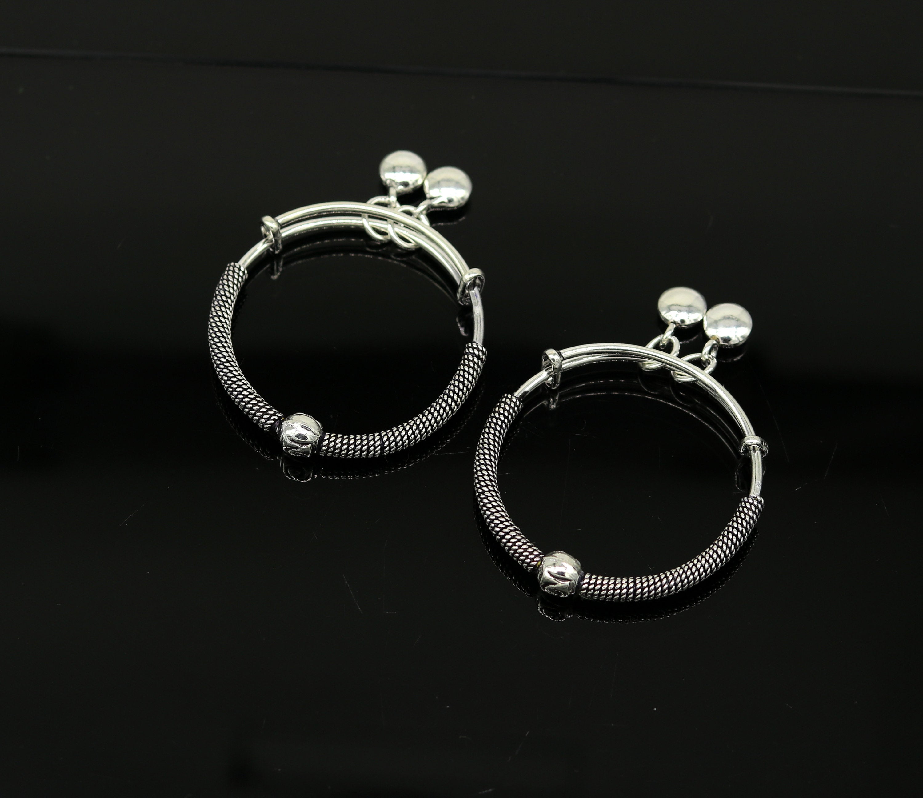 925 sterling silver baby kadi at three deferent colour in wholesale rate at  Rs 100/gram in Mumbai