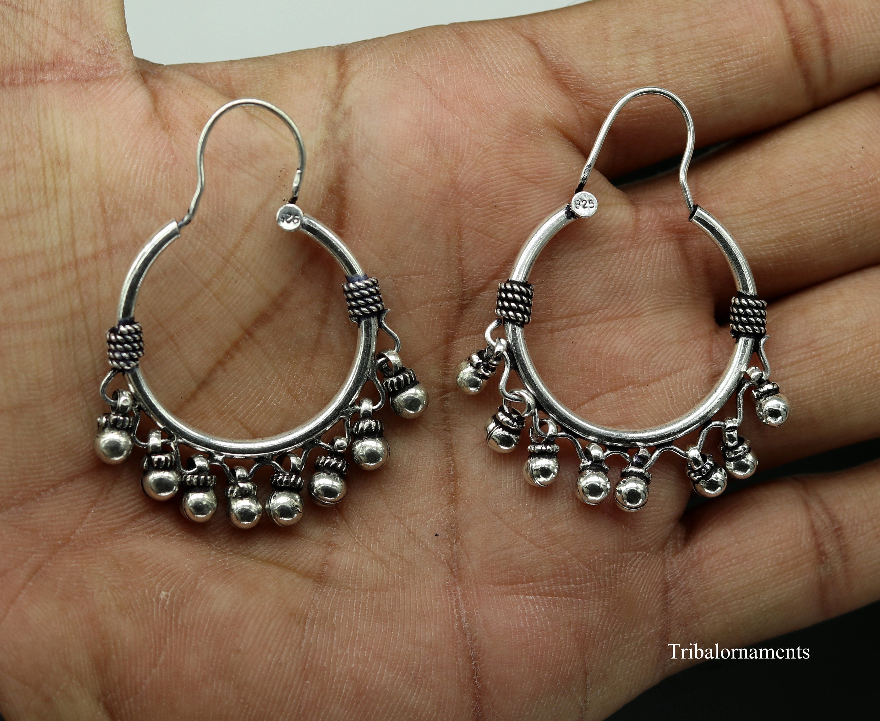 Bohemian Earrings, Sterling Silver Hoops, Hippie Earrings, Woman Hoops, Boho  Earrings, Silver 925, Bohemian, Woman Gifts, Ethnic Earrings - Etsy | Silver  boho jewelry, Hippie earrings, Etsy earrings