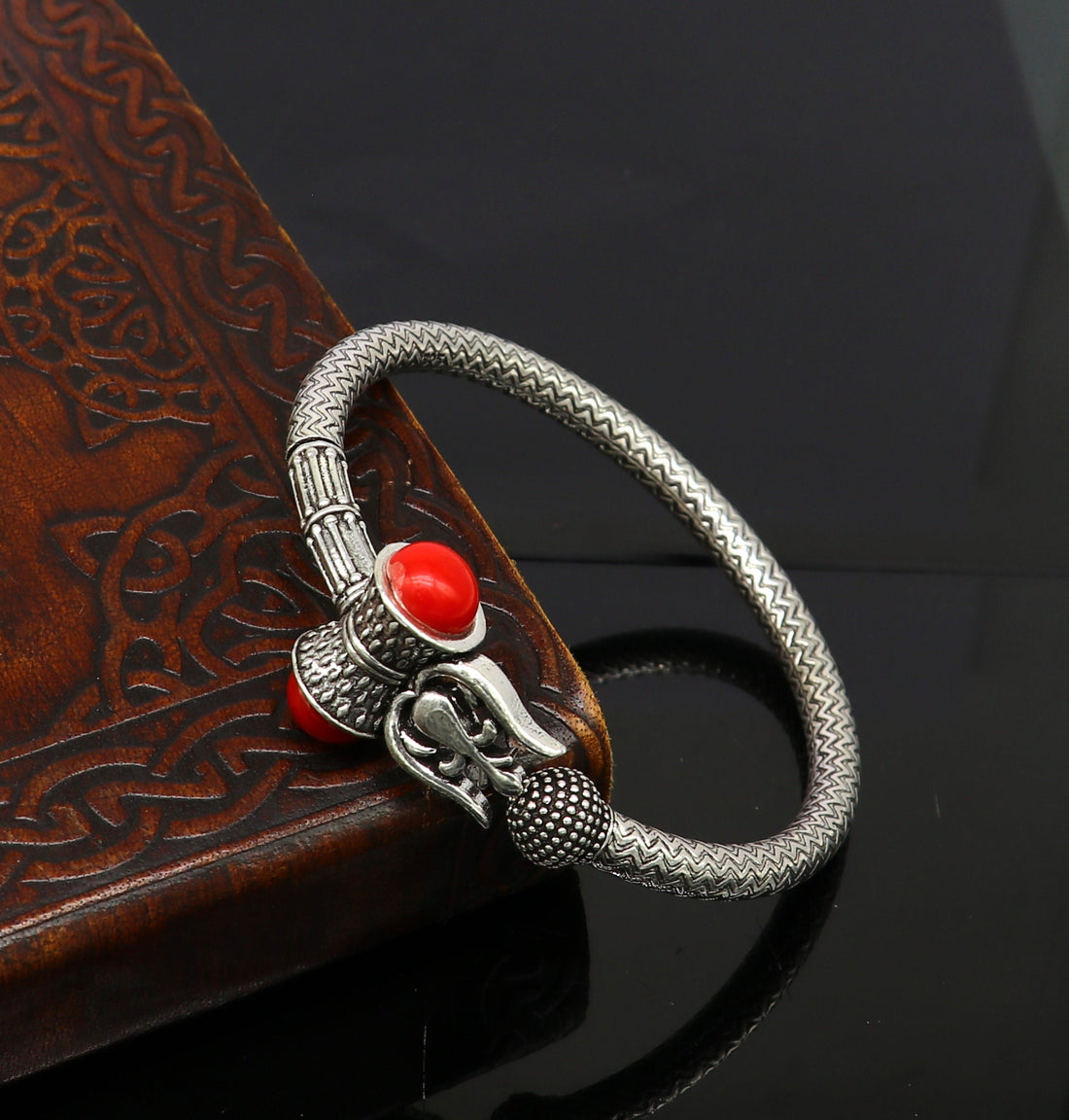 925 sterling silver idol shiva trident or trishul bange, super customized gift Babubali bangle kada bracelet unisex designer jewelry nssk302 - TRIBAL ORNAMENTS