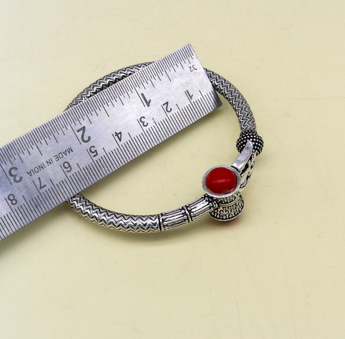 925 sterling silver idol shiva trident or trishul bange, super customized gift Babubali bangle kada bracelet unisex designer jewelry nssk302 - TRIBAL ORNAMENTS
