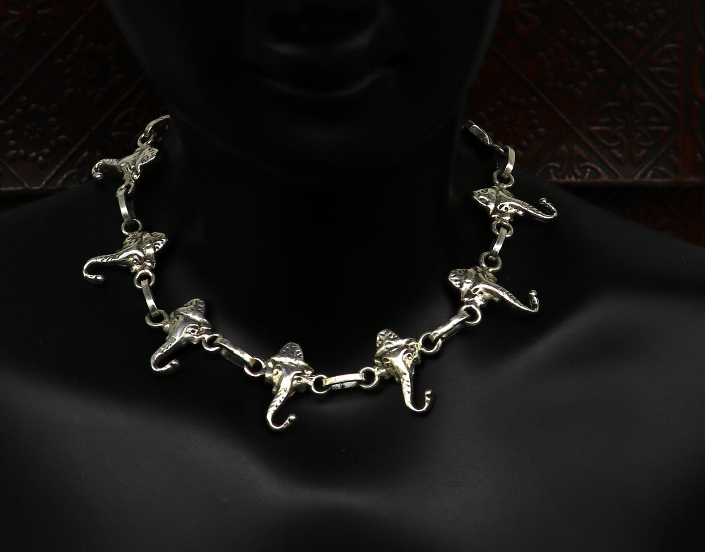 925 sterling silver customized Idol Ganesha bracelet, best gifting stylish bracelet, unisex personalized belly dance jewelry nsbr242 - TRIBAL ORNAMENTS