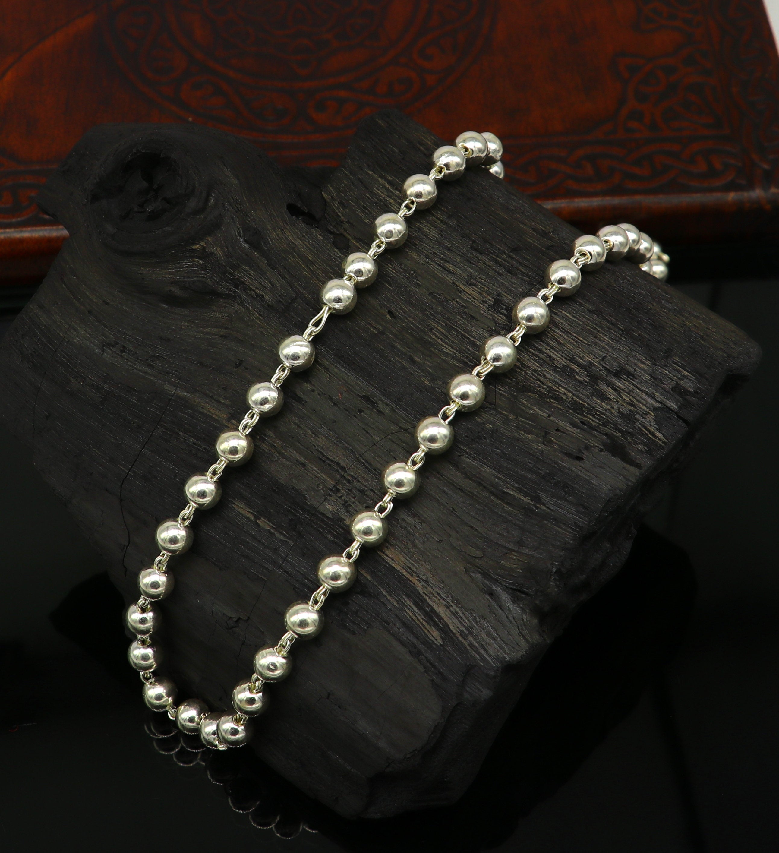 925 sterling silver handmade beaded evil eye bracelet, amazing stylish  unisex bracelet 9 inches long jewelry nsbr475 | TRIBAL ORNAMENTS