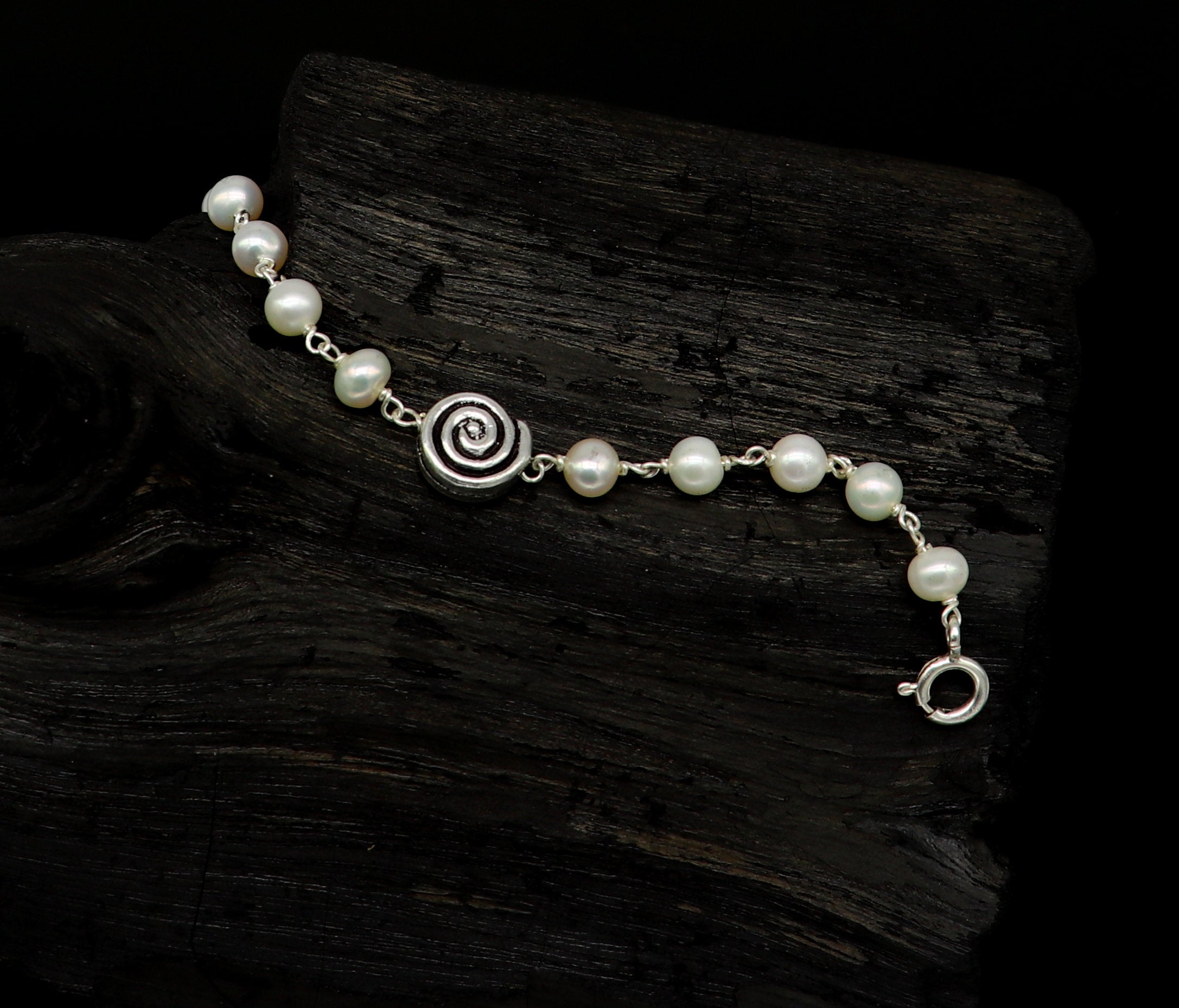 Chantilly Bracelets, Sterling Silver Hammered Links & Discs | Moonrise  Jewelry
